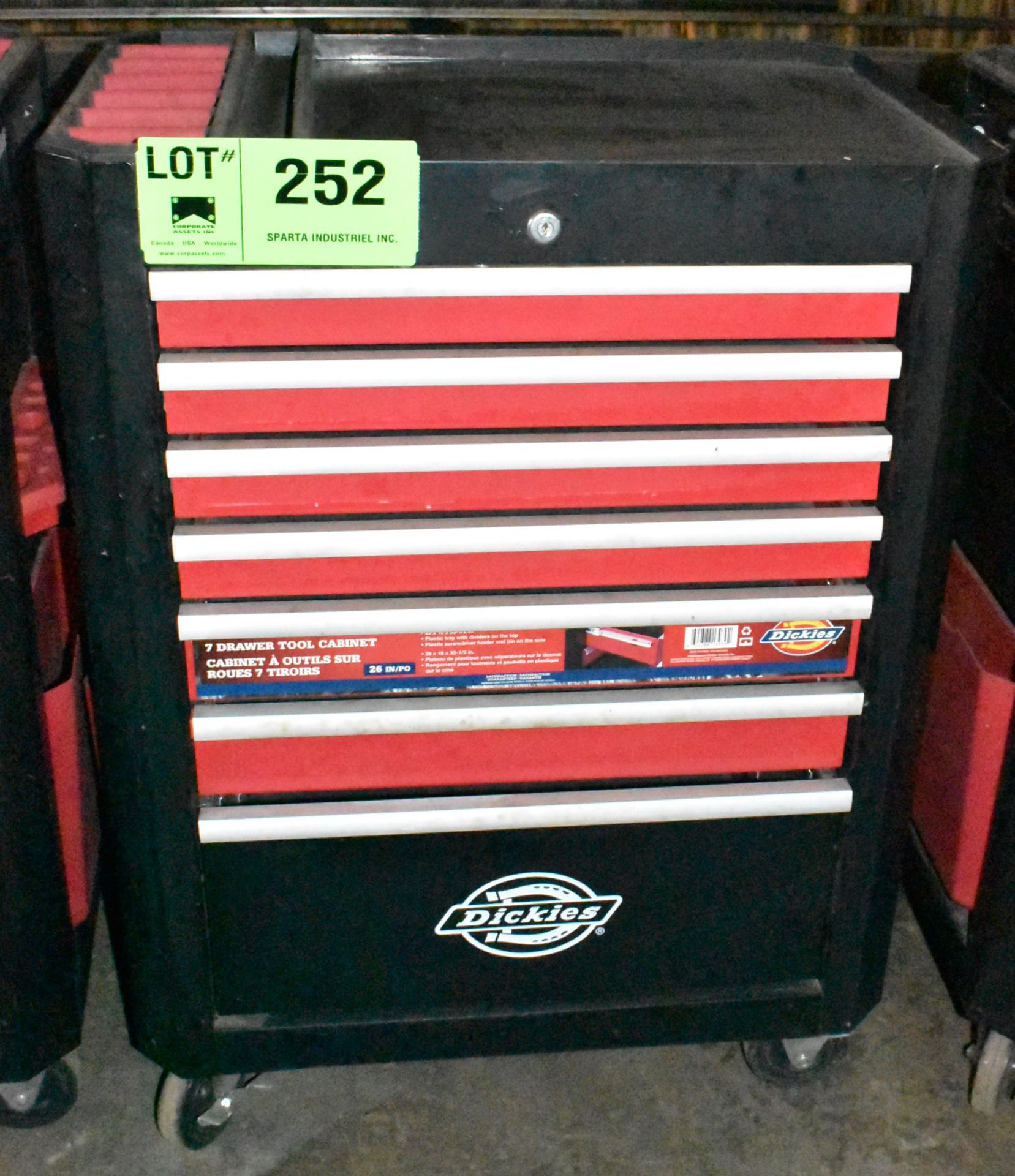 DICKIES 7-DRAWER ROLLING TOOLBOX, S/N N/A