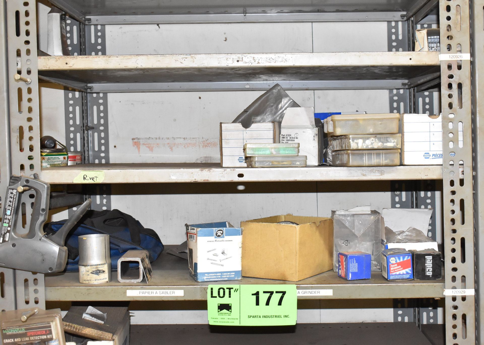 LOT/ SHELF WITH CONTENTS CONSISTING OF HARDWARE AND SPARE PARTS - Image 2 of 4