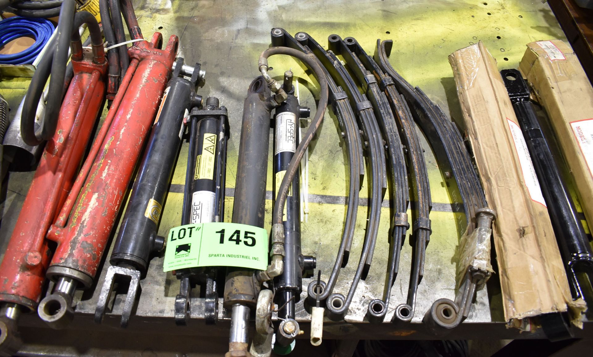 LOT/ HYDRAULIC CYLINDERS AND LEAF SPRINGS
