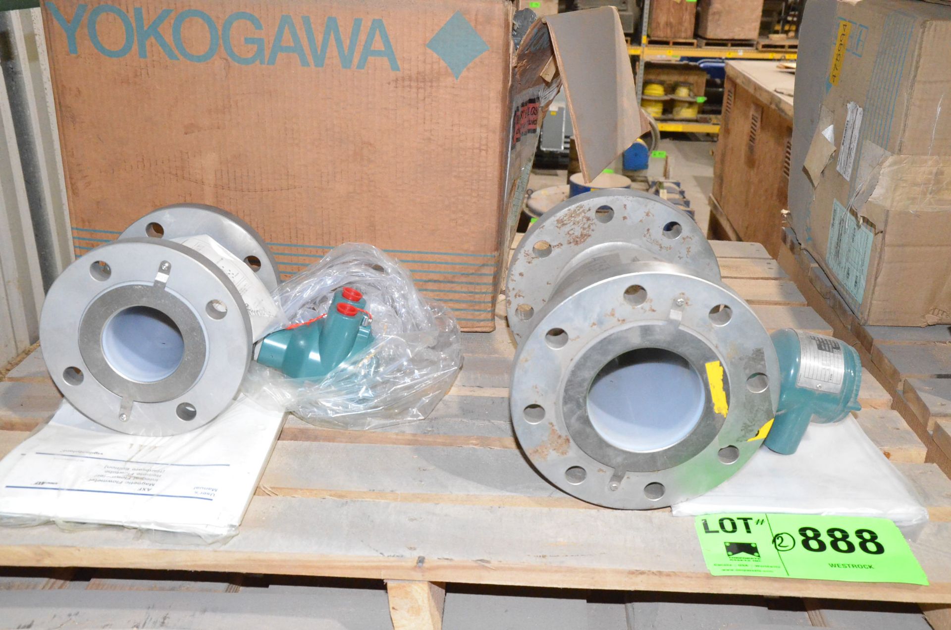 LOT/ (2) YOKOGAWA MAGNETIC FLOW METERS