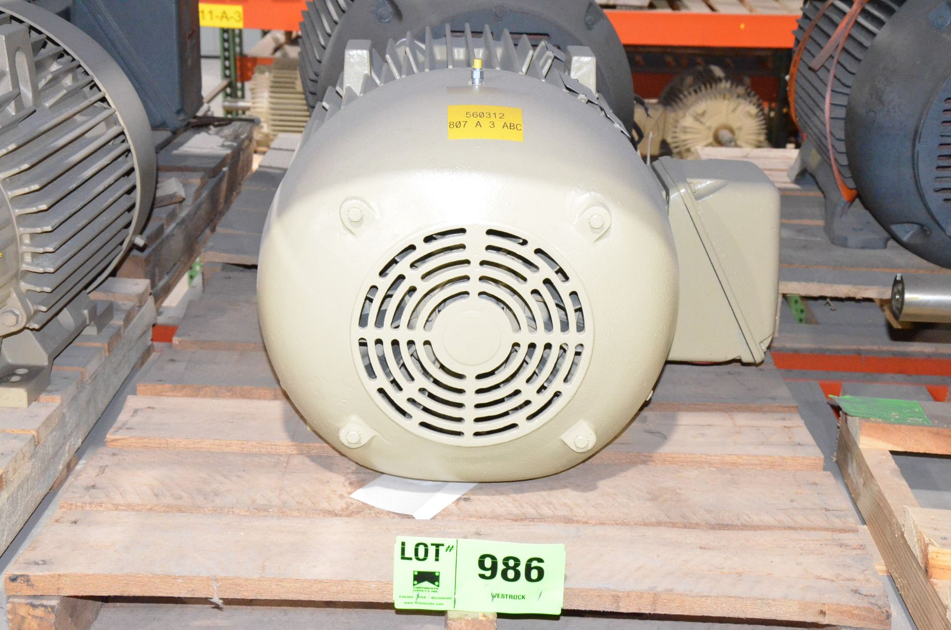 GE 40HP/1200RPM/460V/3PH/60HZ ELECTRIC MOTOR