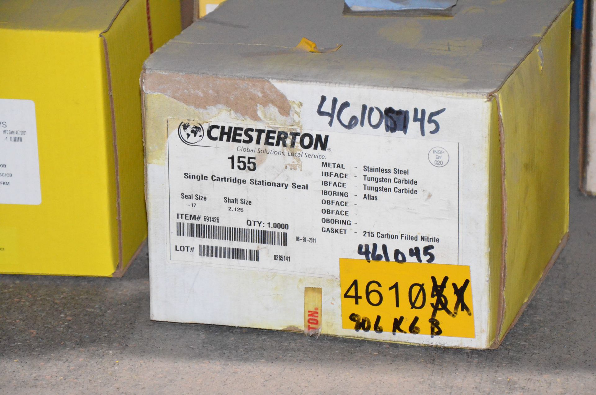LOT/ CONTENTS OF SHELF - CHESTERTON PUMP TEFLON-CARBON REINFORCED SPECIALTY PACKING MATERIAL - Image 3 of 4