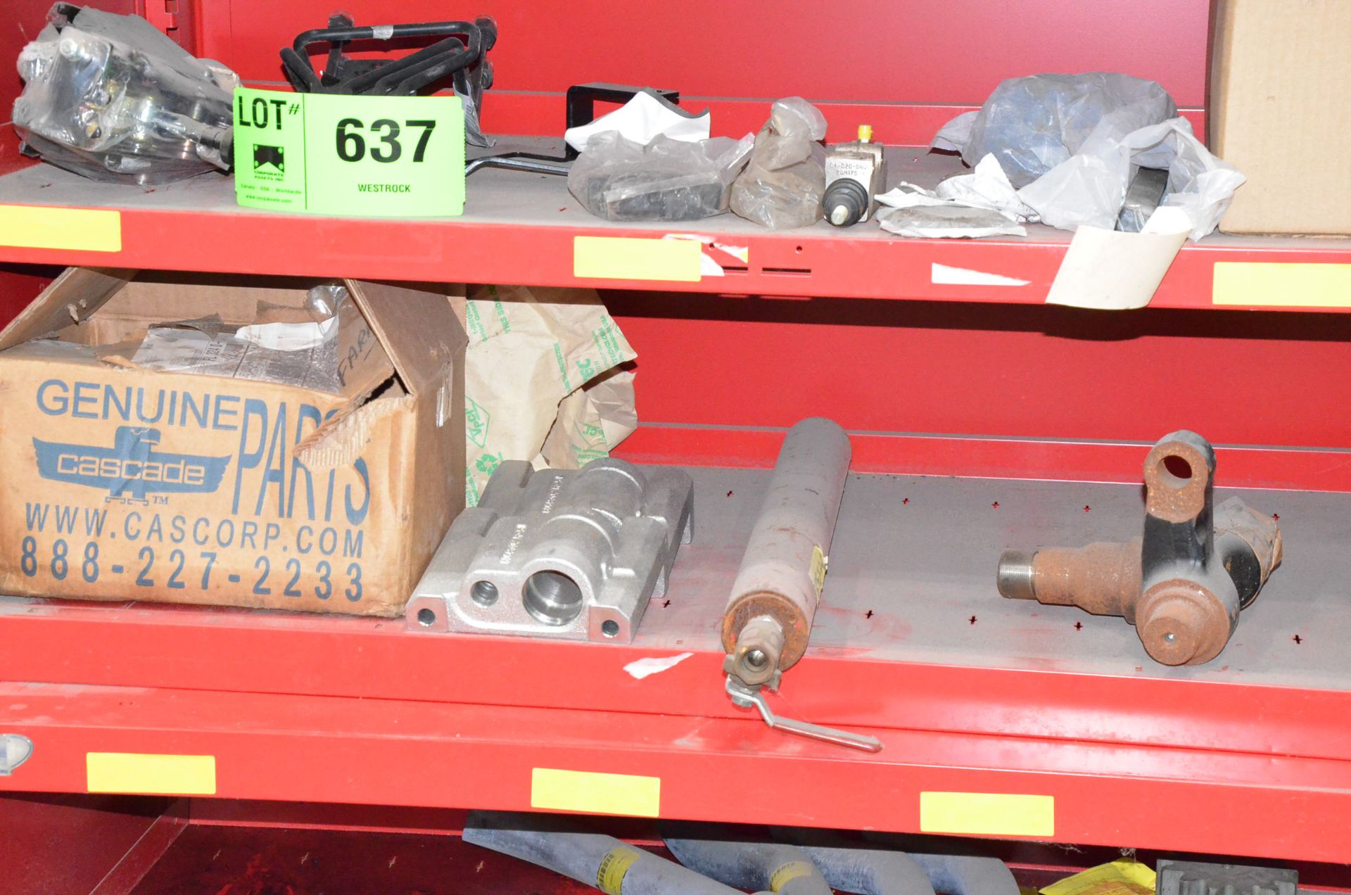 LOT/ CONTENTS OF CABINET - HYSTER FORKLIFT PARTS - Image 2 of 3