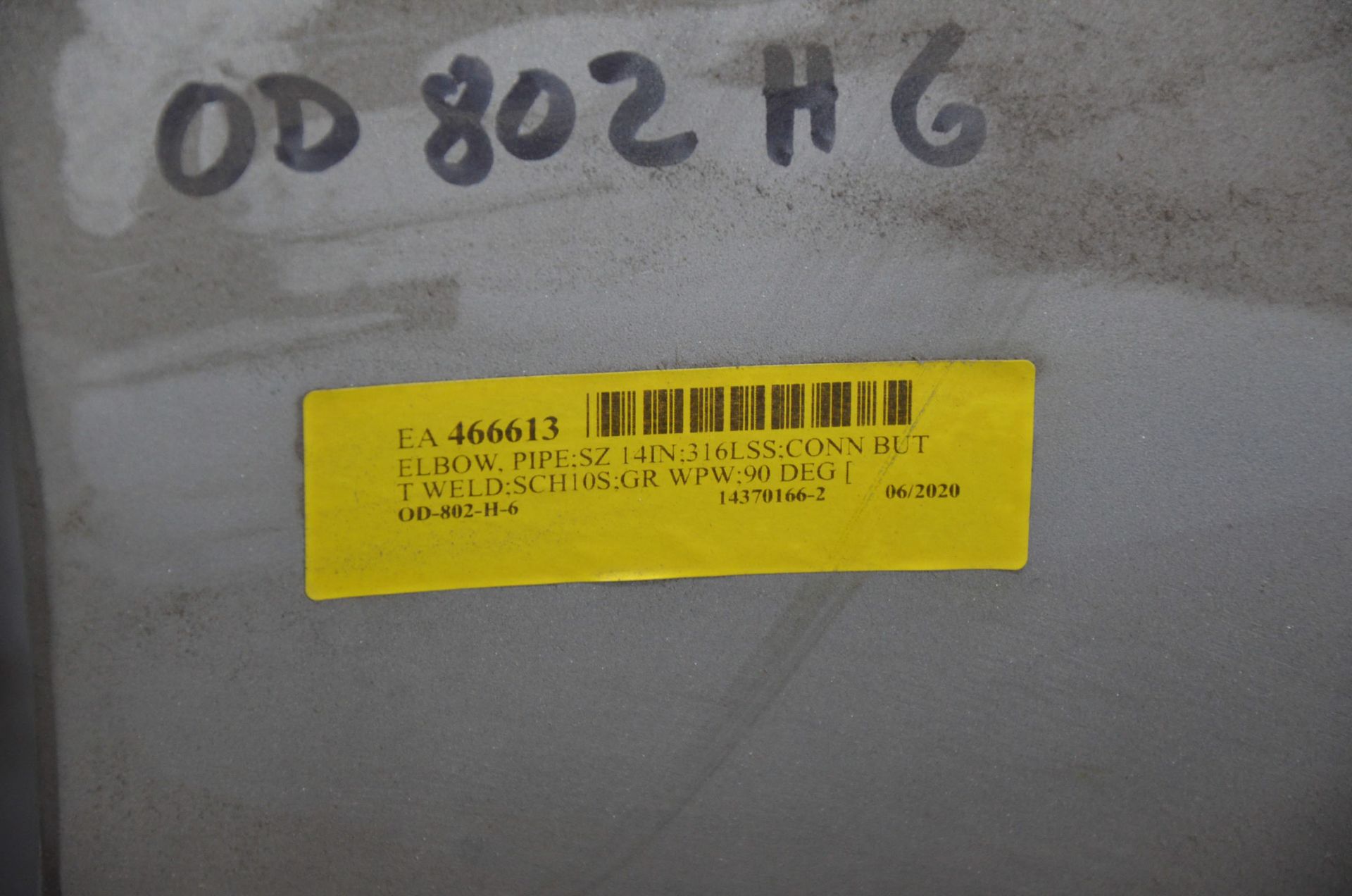 LOT/ CONTENTS OF SHELF - 14" SS ELBOW FITTING, (3) 6" SS TEE FITTINGS, (2) 6" SS ELBOW FITTINGS, 12" - Image 2 of 10