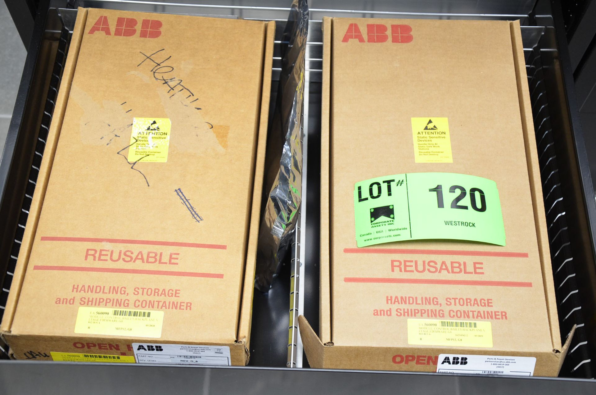 LOT/ CONTENTS OF DRAWER - ABB CONTROL MODULES