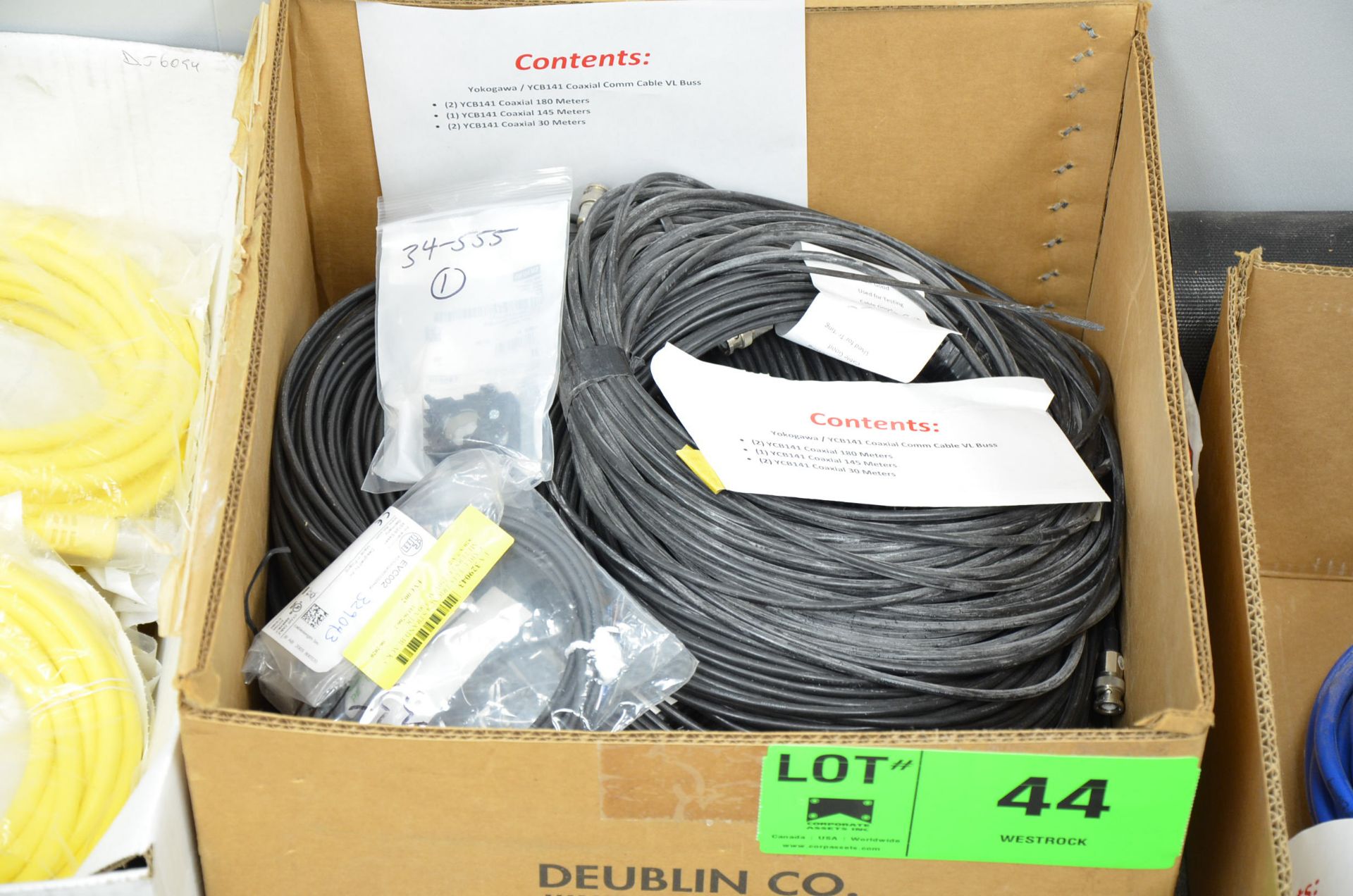 LOT/ YOKOGAWA COAXIAL COMM CABLE