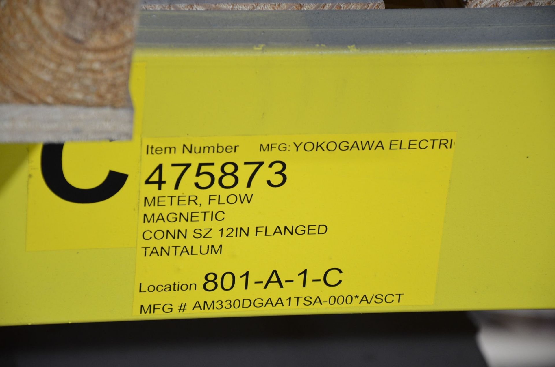 YOKOGAWA 12" MAGNETIC FLOW METER - Image 5 of 6