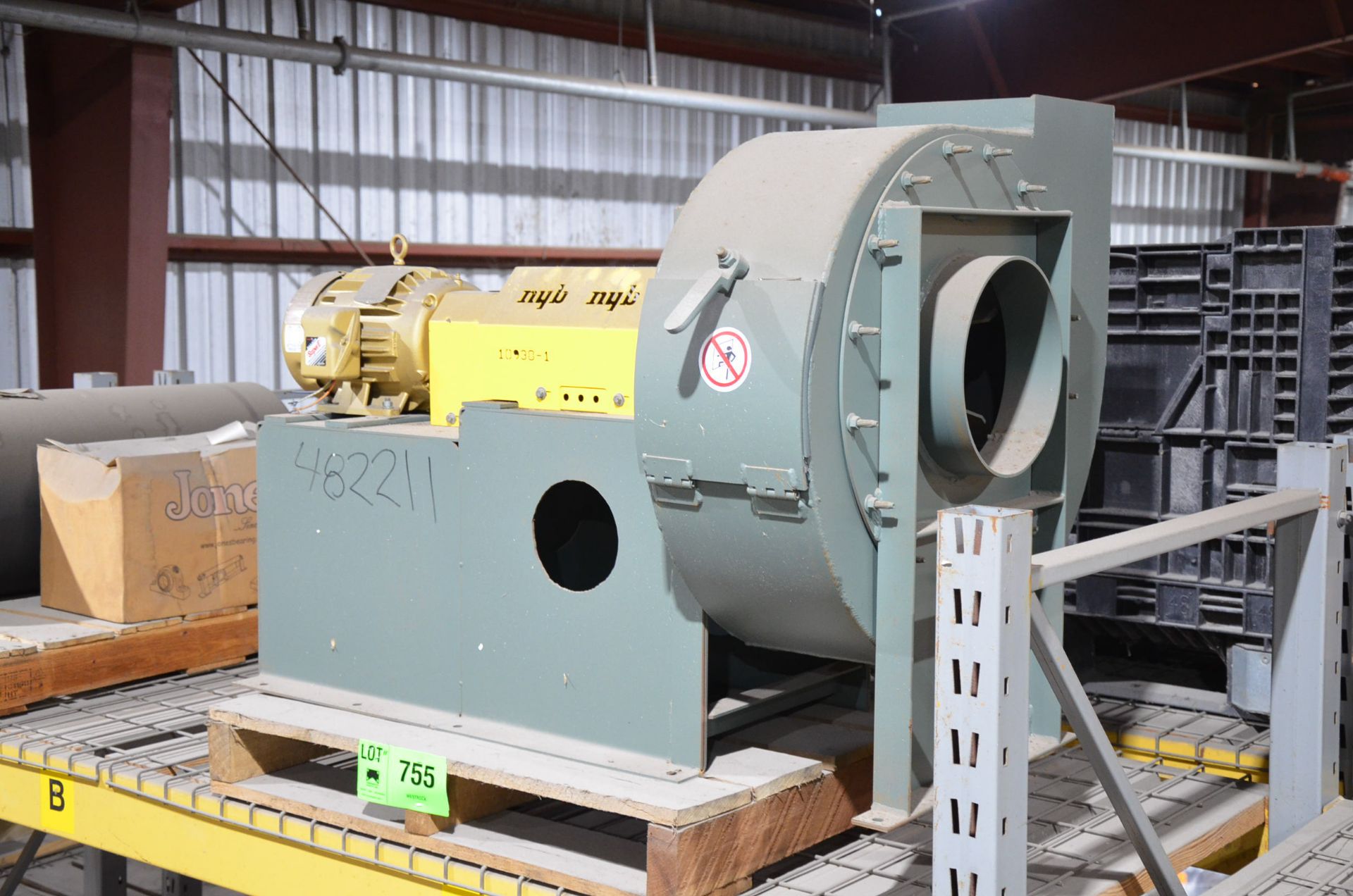 NEW YORK TWIST SERIES 20 GI FAN BLOWER, CW ROTATION, 2100CFM CAPACITY, 1750RPM, 3.27BHP, AR - Image 2 of 2