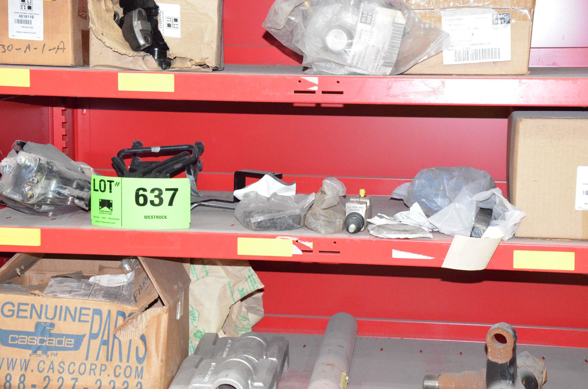 LOT/ CONTENTS OF CABINET - HYSTER FORKLIFT PARTS