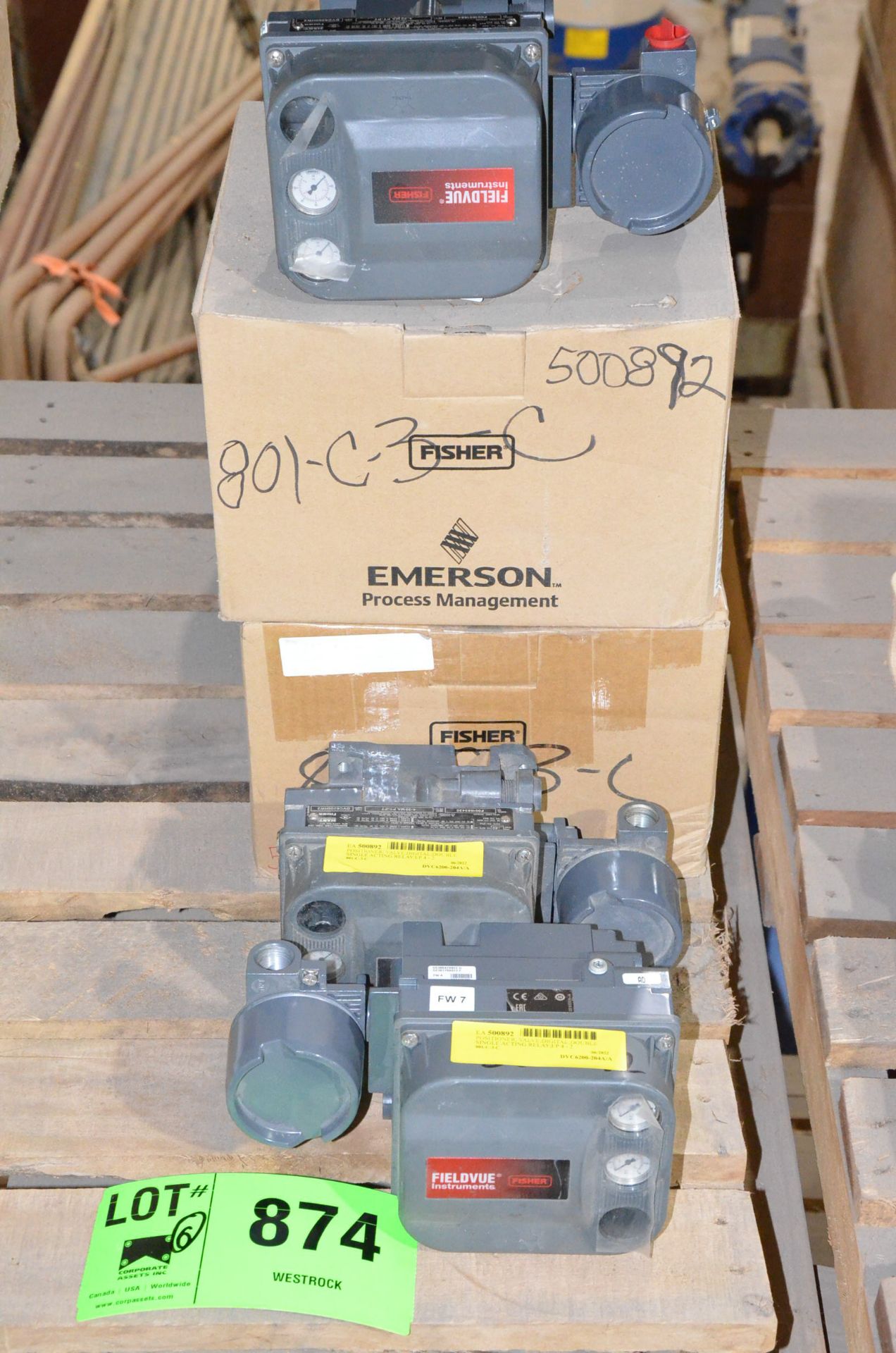 LOT/ (6) EMERSON DIGITAL DOUBLE/SINGLE VALVE POSITIONERS