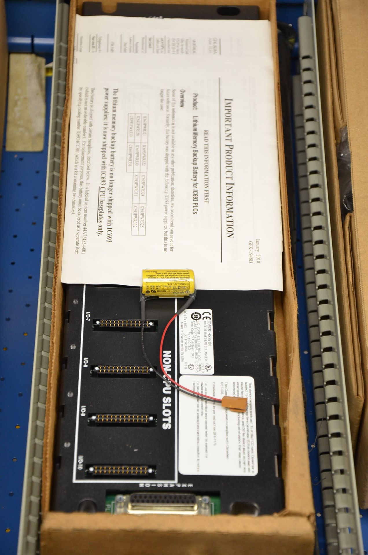 LOT/ CONTENTS OF DRAWER - POWER SUPPLY MODULES & BACKUP BATTERIES - Image 3 of 4