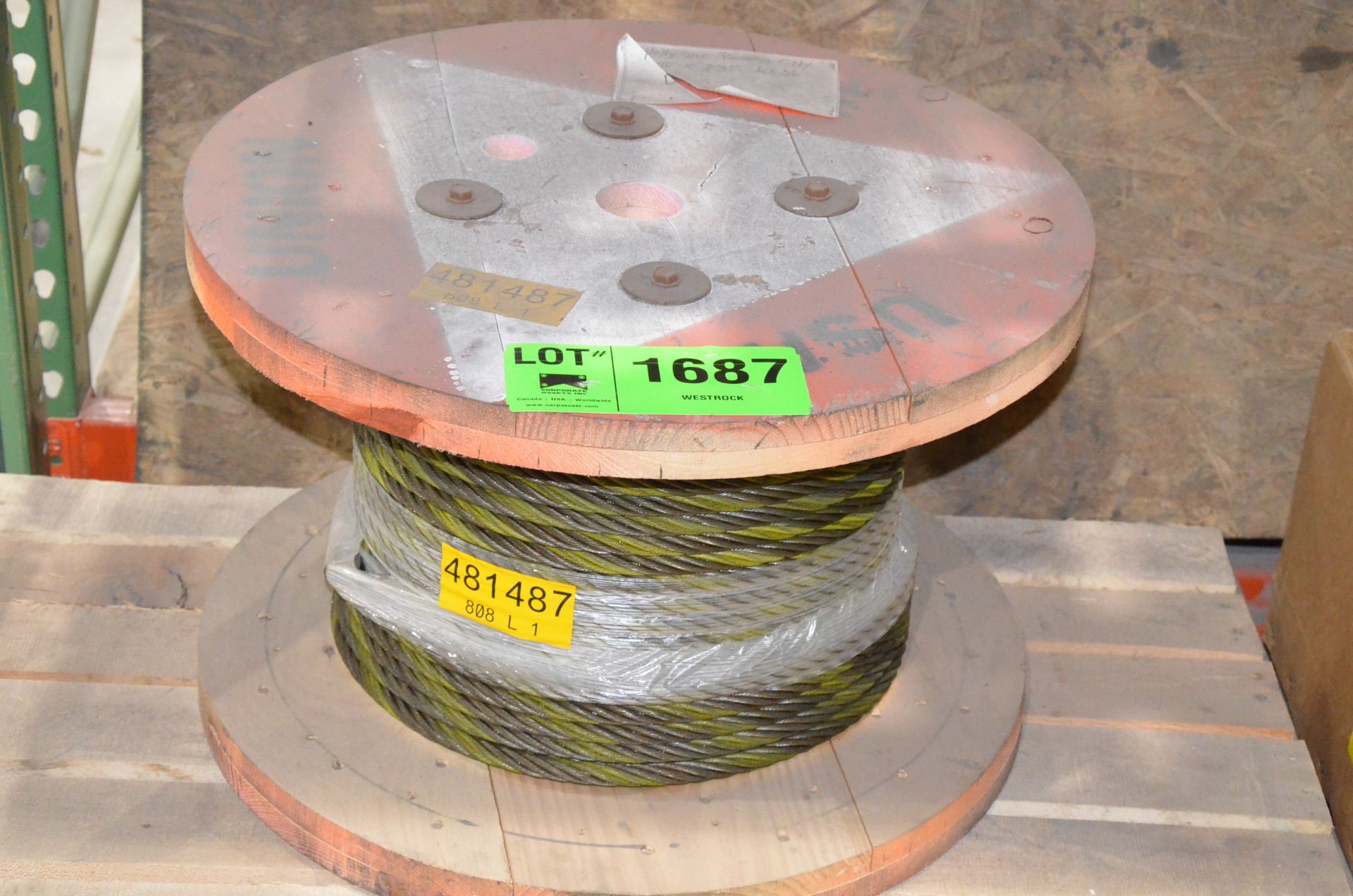 LOT/ 9/16" 6X36 WIRE ROPE