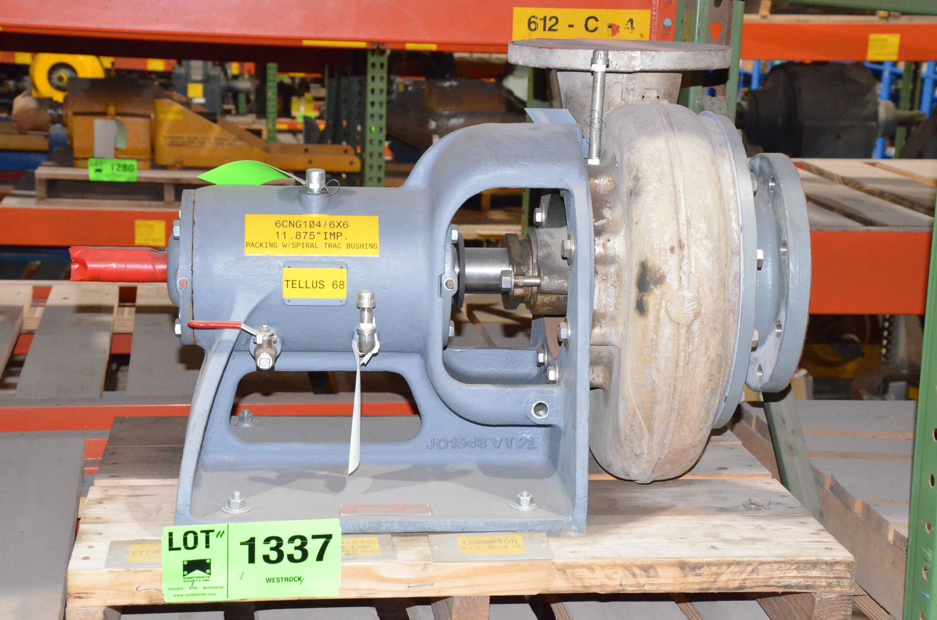 6CNG104/6X6 SS CENTRIFUGAL PUMP SIZE 6X6 WITH 11.875" IMPELLER