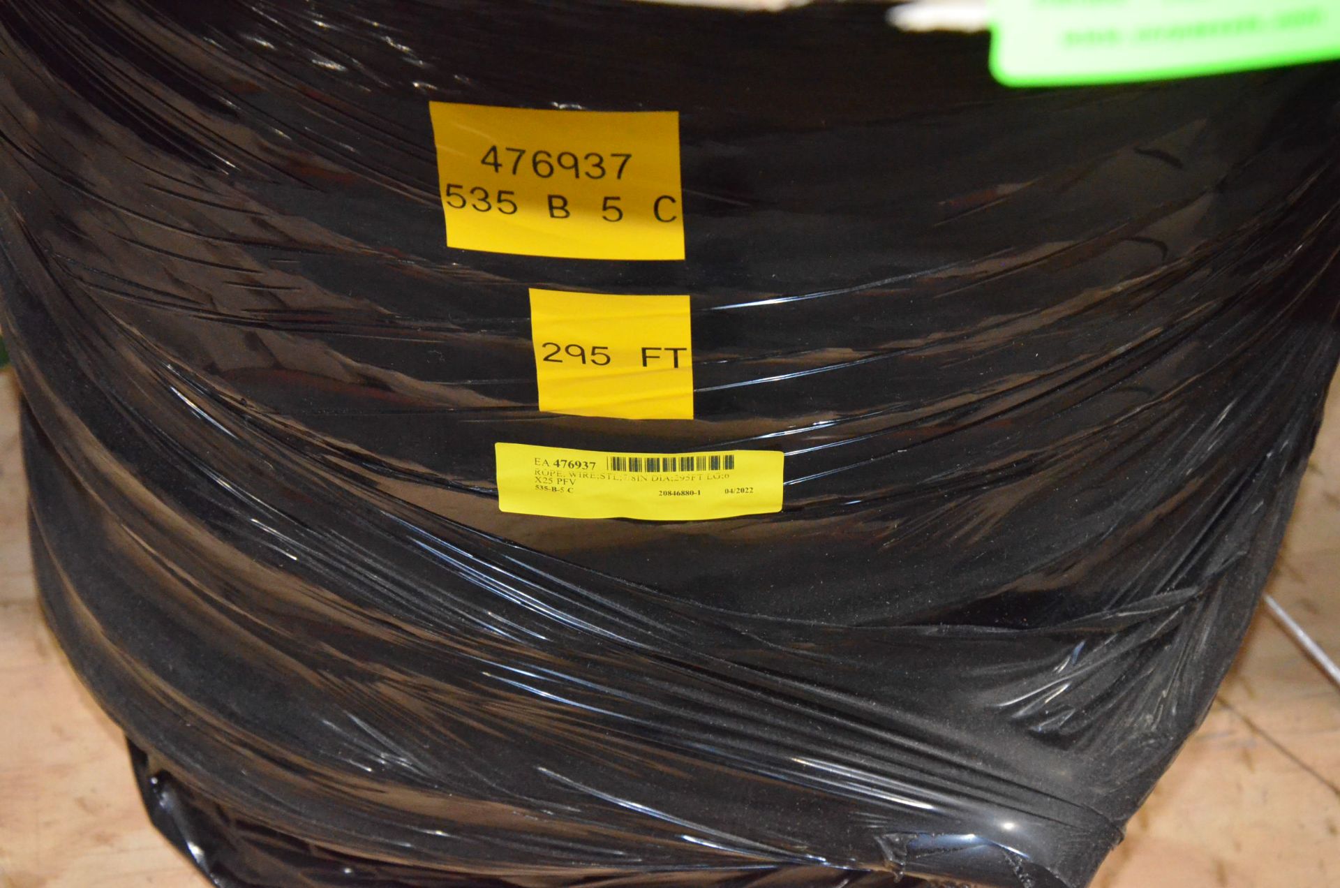 LOT/ 7/8" 6X25 PFV WIRE ROPE - Image 2 of 2