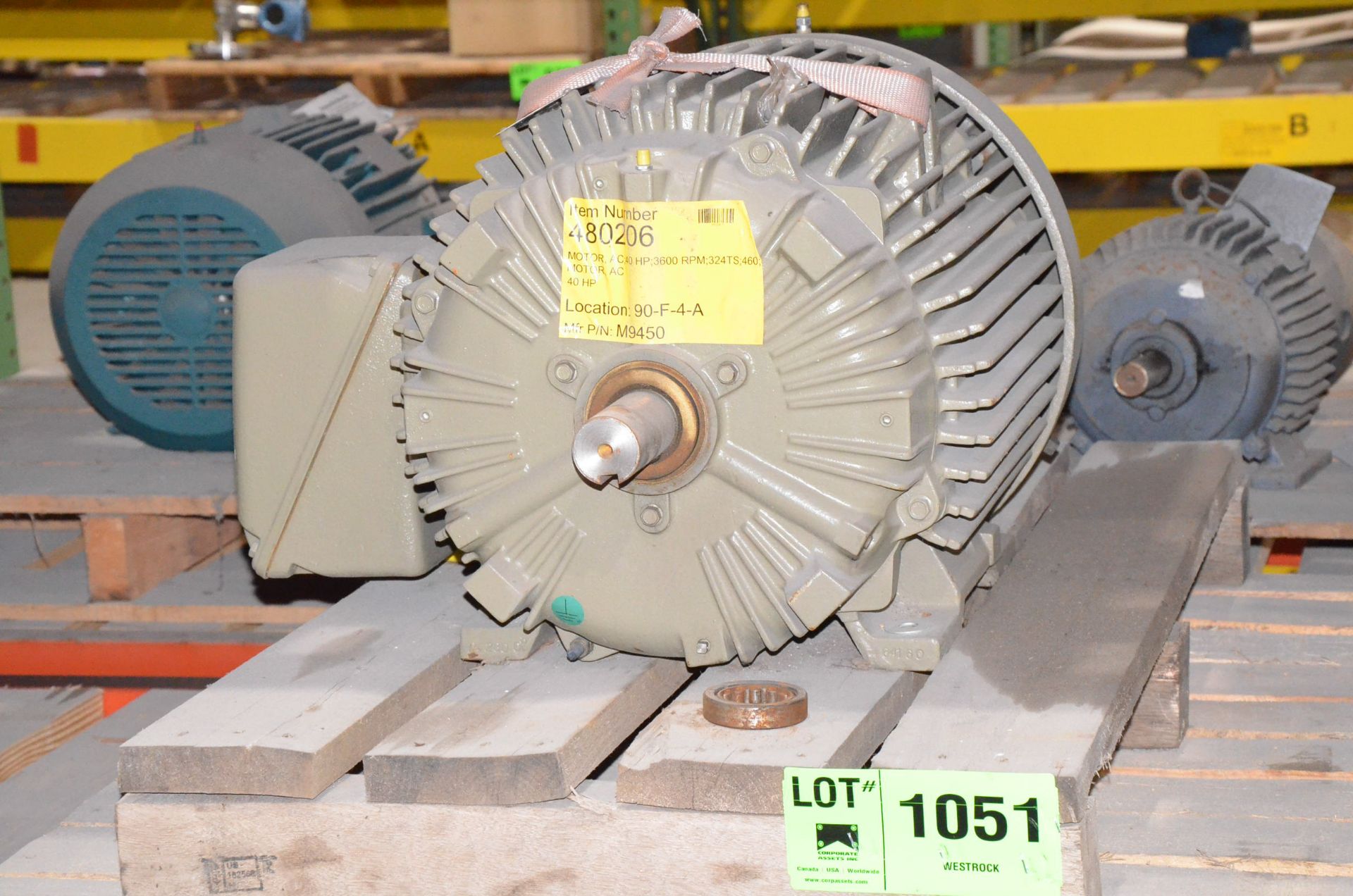 GE 40HP/3600RPM/460V/3PH/60HZ ELECTRIC MOTOR