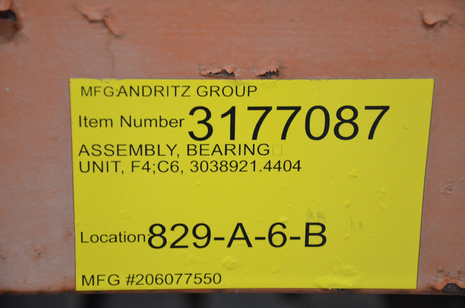 ANDRITZ 206077550 BEARING ASSEMBLY - Image 4 of 4