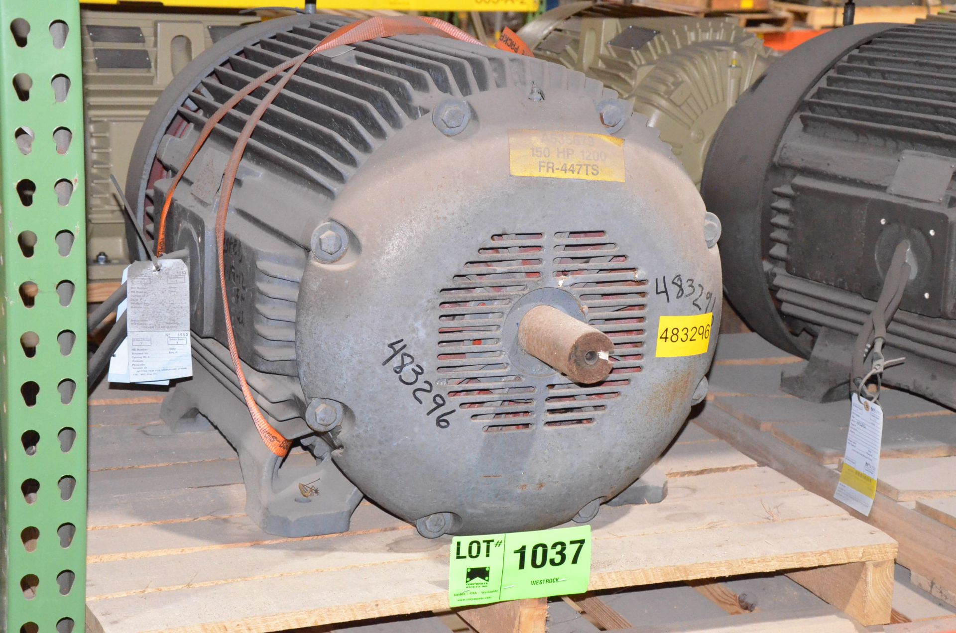 SIEMENS 150HP/1200RPM/460V/3PH/60HZ ELECTRIC MOTOR