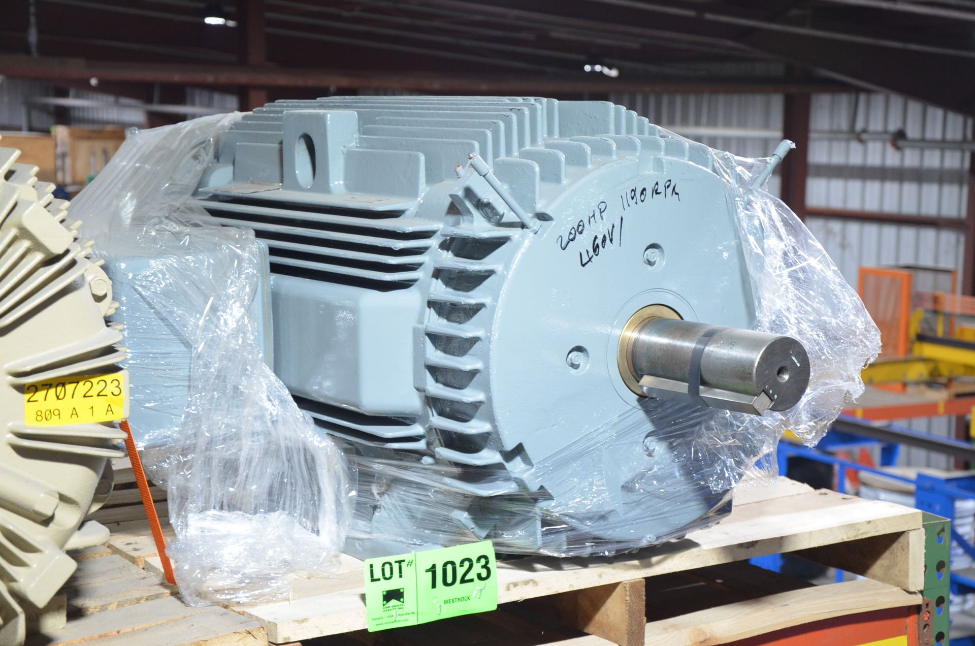 GE 200HP/1190RPM/460V/3PH/60HZ ELECTRIC MOTOR