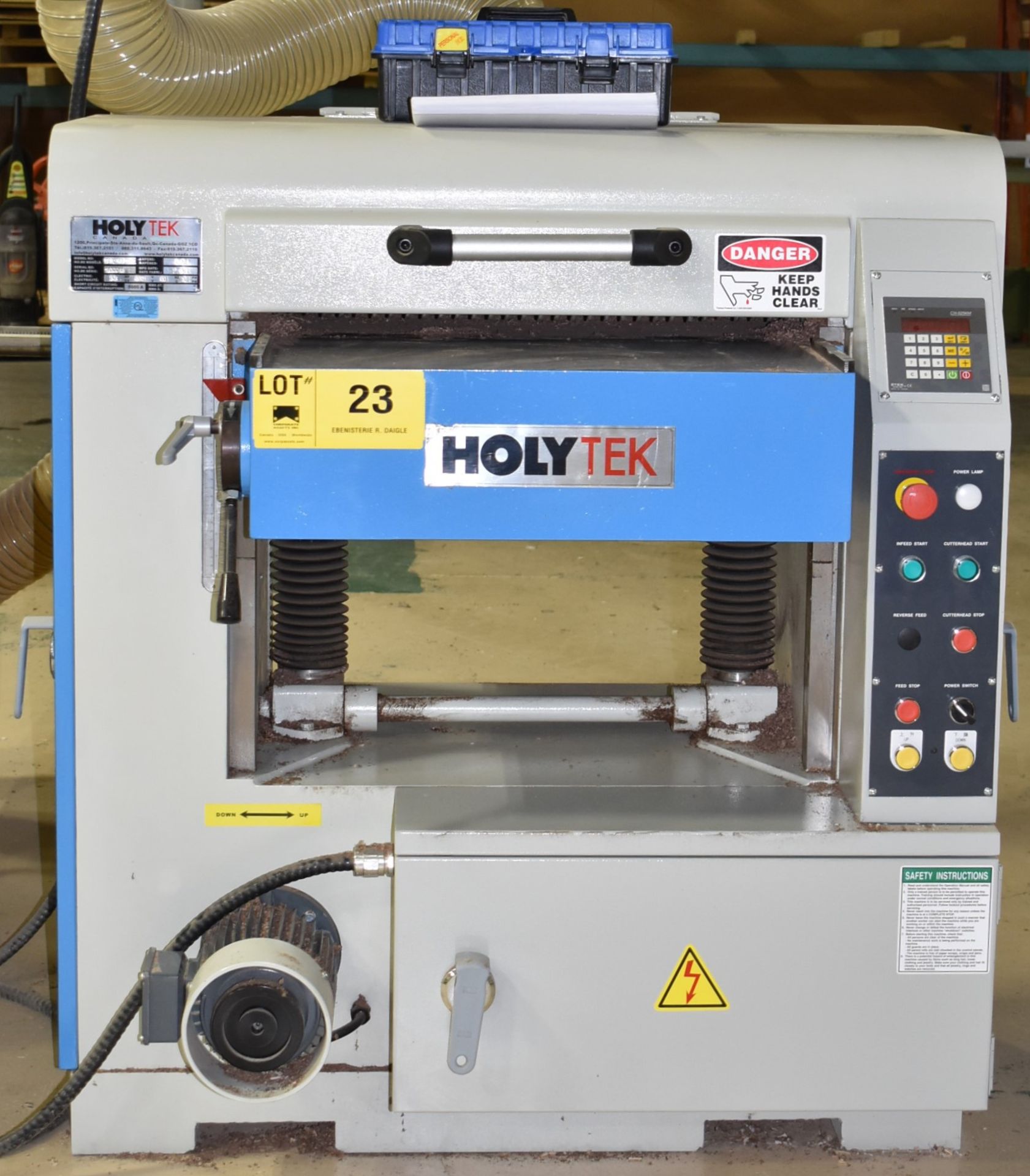 HOLYTEK (2016) LSB-630DHC 24" AUTOMATIC PLANER WITH ETEK CH-525KM CONTROL, 10 HP MOTOR, 600V/3PH/