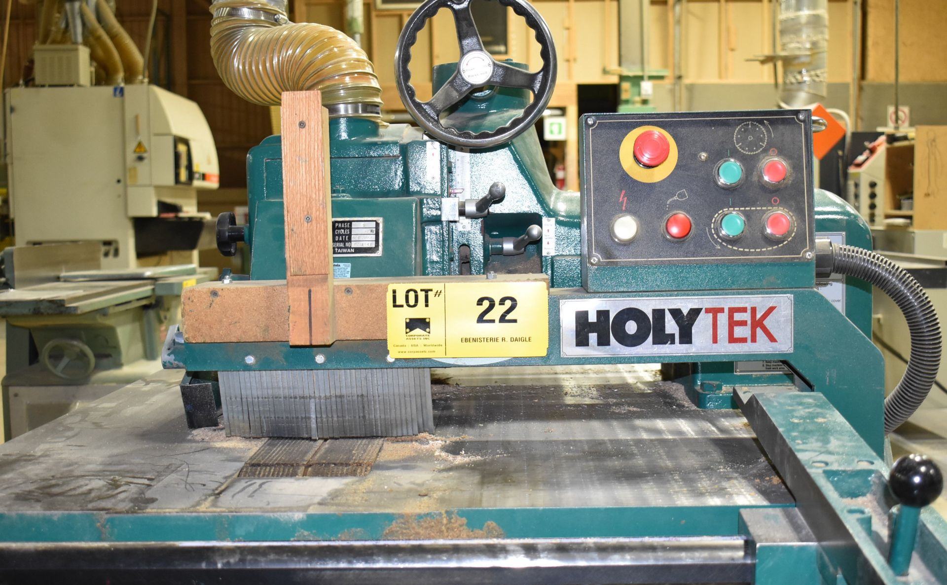 HOLYTEK (2002) FORT-RIP FR-12 15 HP PLANER WITH 37.4" X 57" TABLE, 3.35" MAXIMUM WORKPIECE - Image 2 of 5