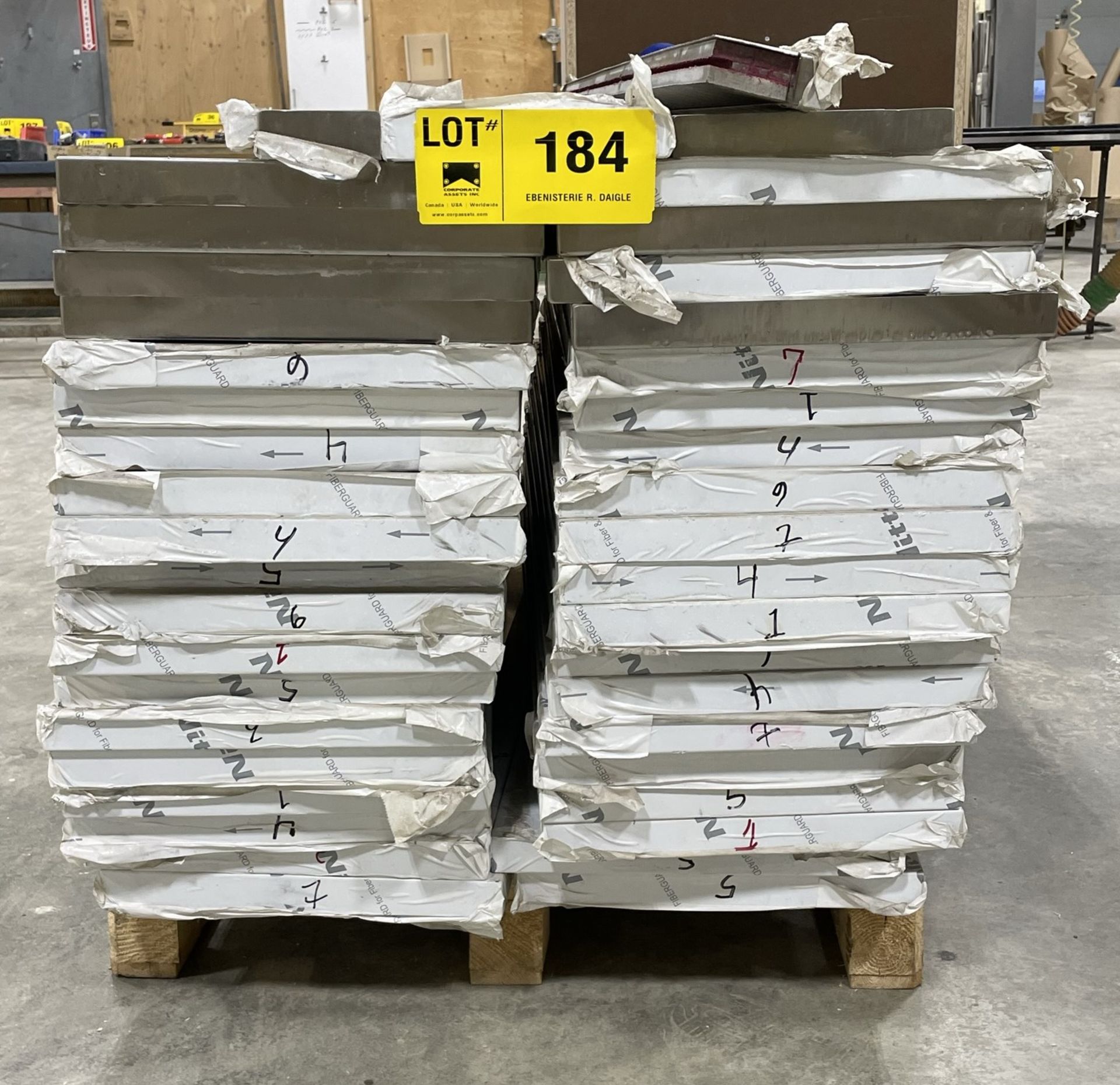 LOT/ PALLET OF APPROX. 1-5/8" X 53-5/8" STAINLESS STEEL COUNTERTOPS - Image 2 of 5