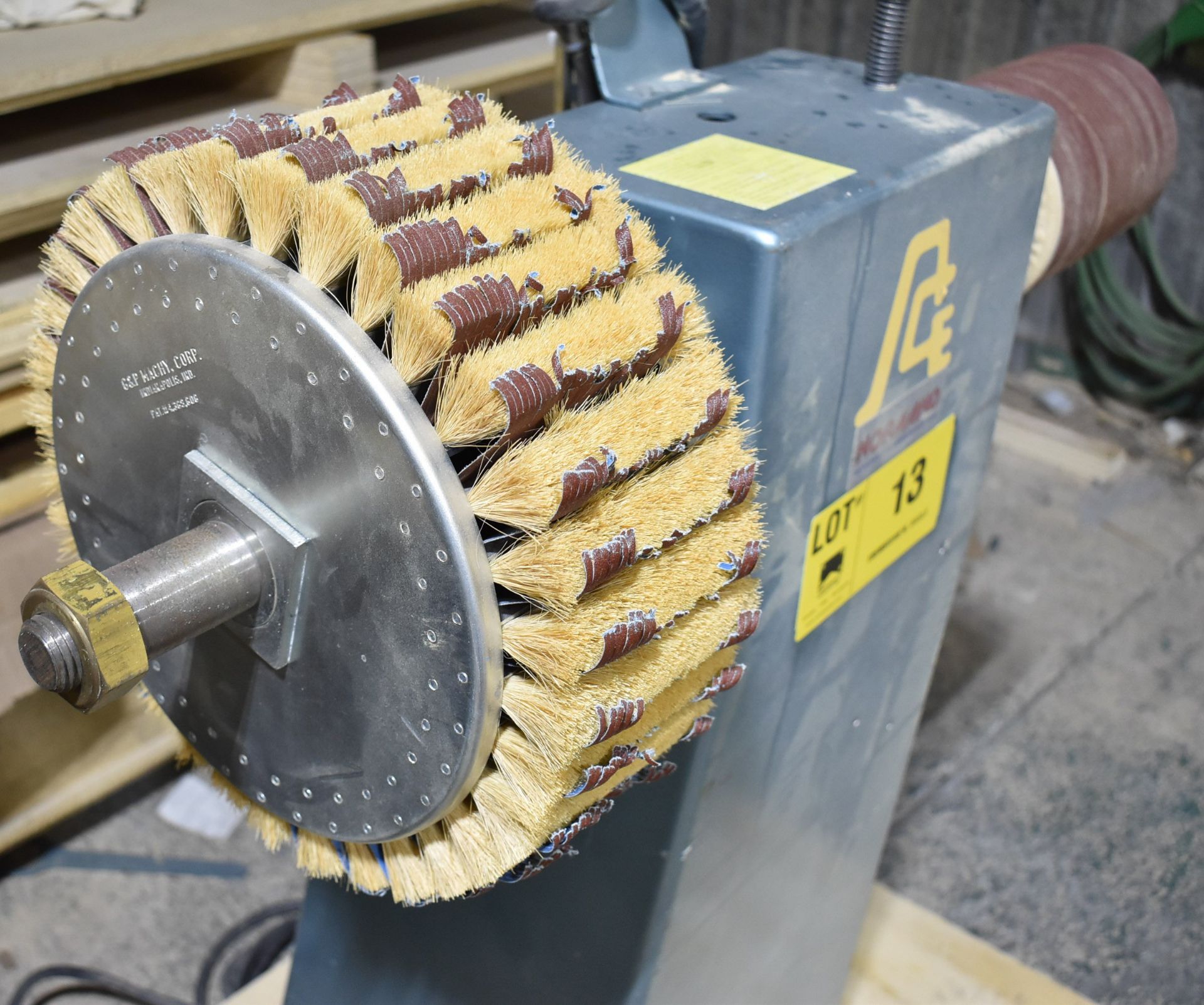 CHAMPAGNE ACR I00 T 2 HP COMBINATION SANDER/BUFFER WITH 9" SANDING SPINDLE, 5" X 14" BUFFER, 600V/ - Image 3 of 5