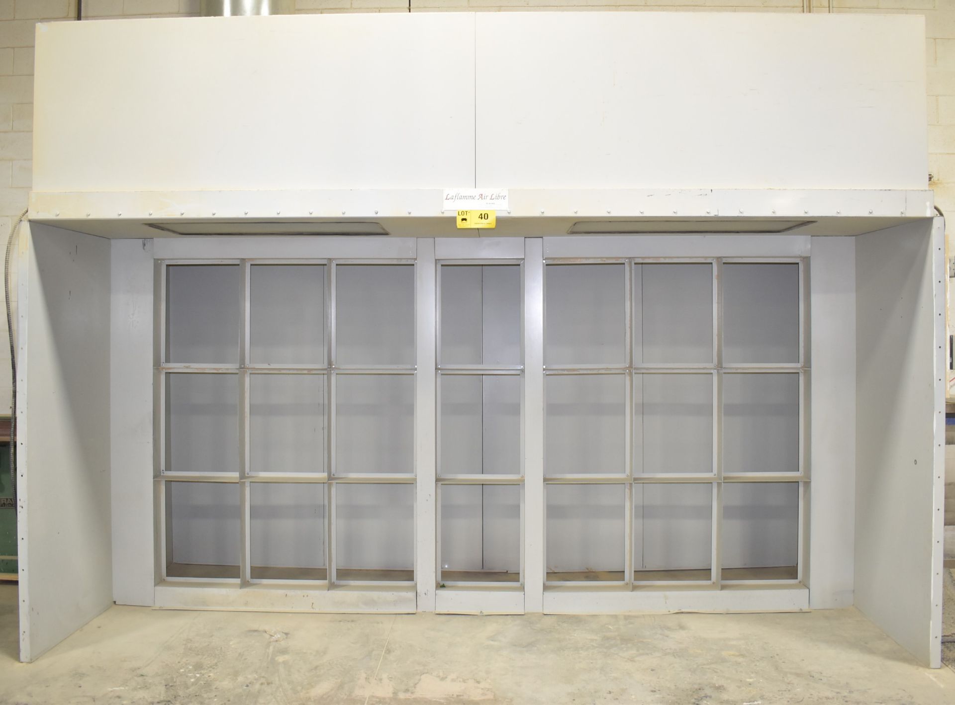 LAFLAMME AIR LIBRE APPROX. 6' X 14' PAINT SPRAY BOOTH ENCLOSURE, S/N CS 71464940 (CI) [RIGGING FEE