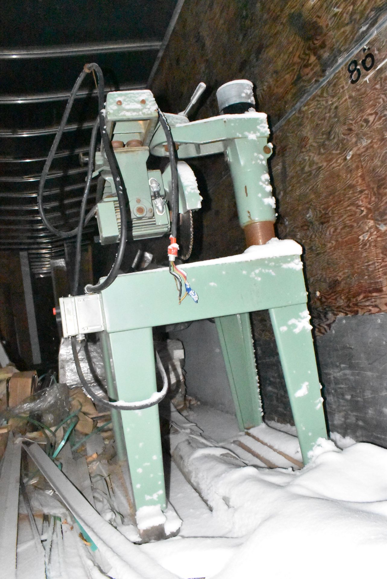 LOT/ CONTENTS OF STORAGE TRAILER CONSISTING OF RADIAL ARM SAW, PACKAGING SUPPLIES, FURNITURE AND - Image 2 of 5