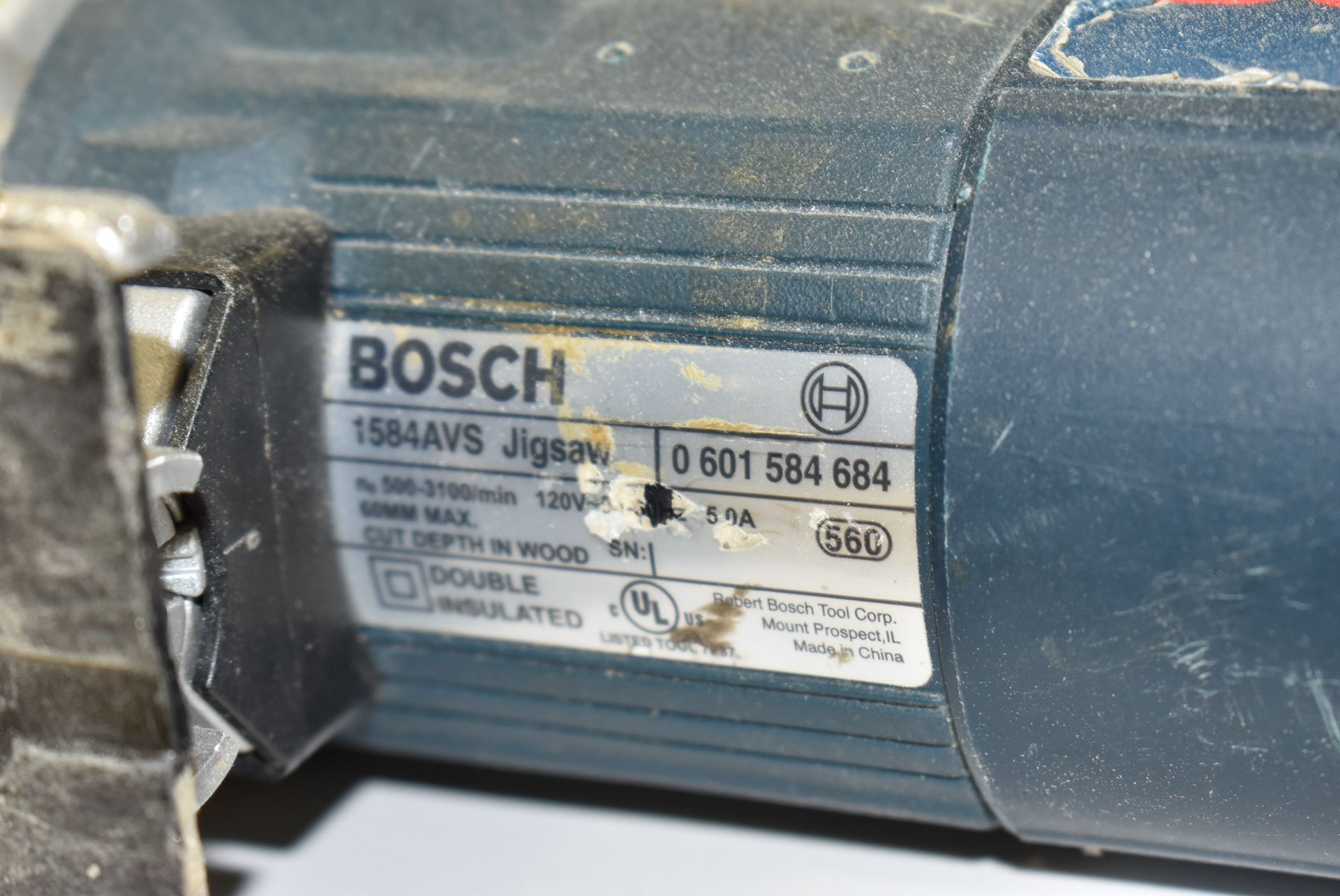 BOSCH 1584AVS ELECTRIC JIGSAW, S/N 0601584684 [RIGGING FEE FOR LOT #75 - $5 CAD PLUS APPLICABLE - Image 2 of 2