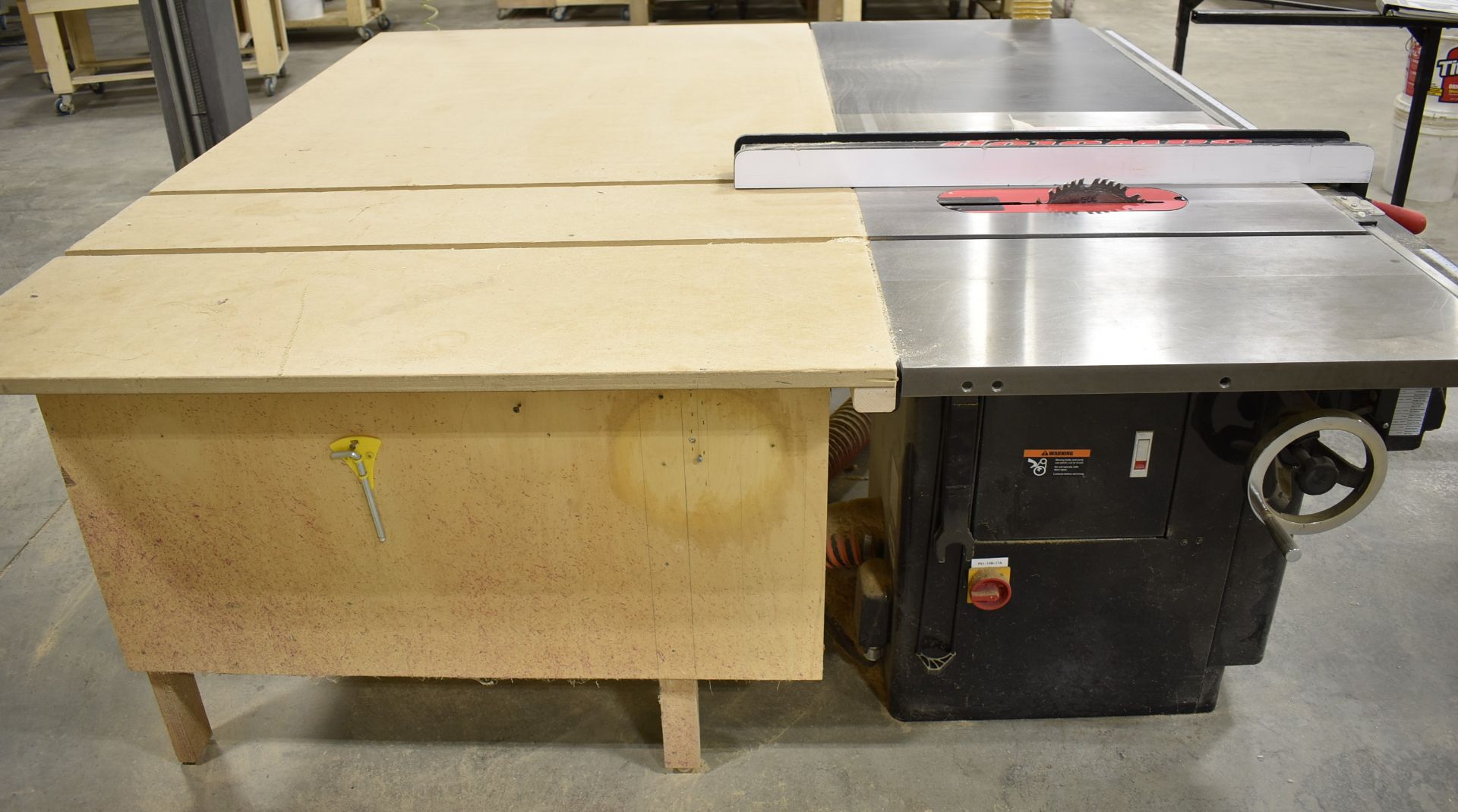 SAWSTOP ICS31230 10" INDUSTRIAL CABINET SAW WITH 3 HP MOTOR, SPEEDS TO 4,000 RPM, S/N I170300103 ( - Image 6 of 6