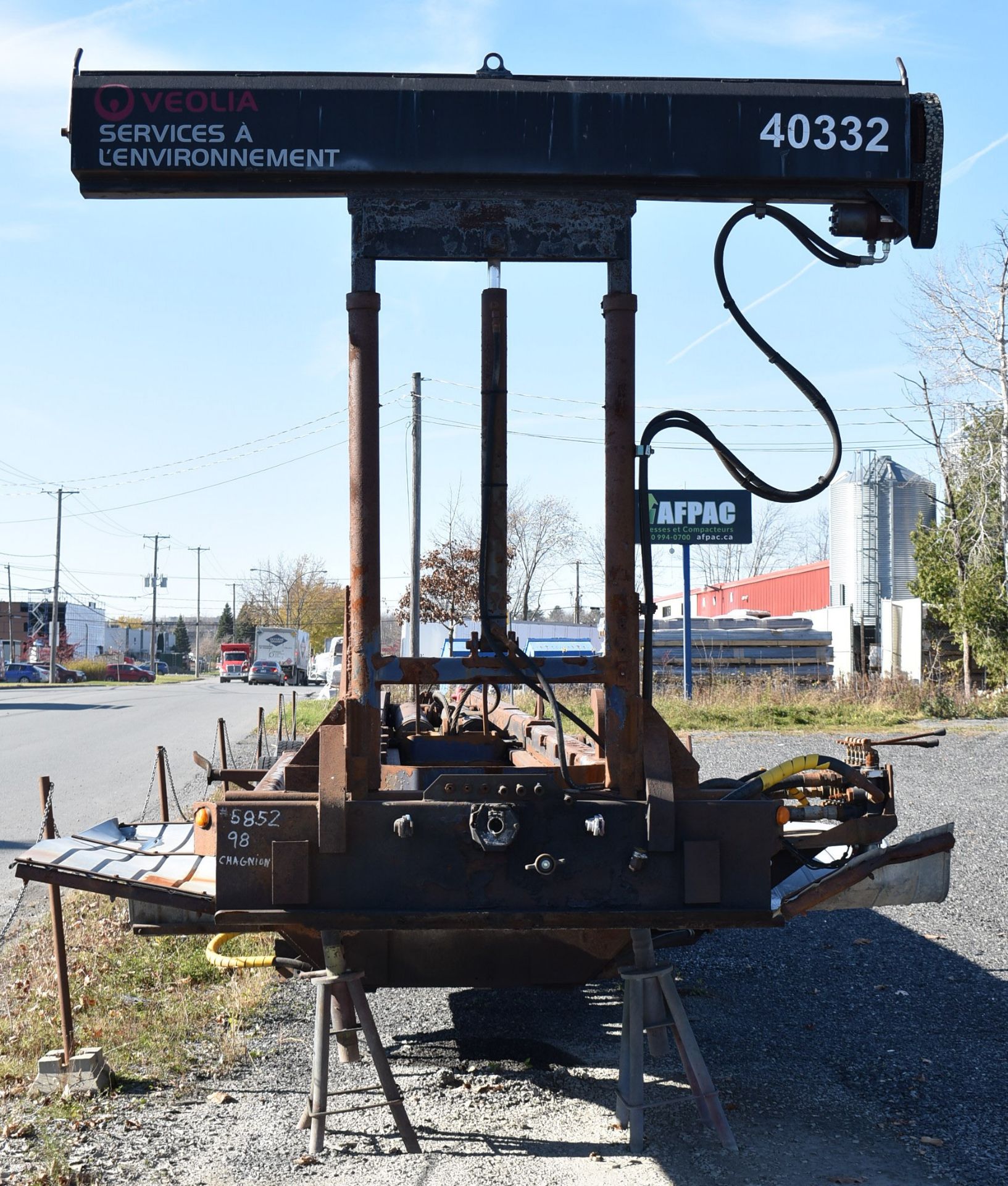 CHAGNON CT704 TRIAXLE 40' ROLL-OFF TRAILER, VIN 2C9SH1GC6WV057234 (NOT IN SERVICE) - Image 6 of 14