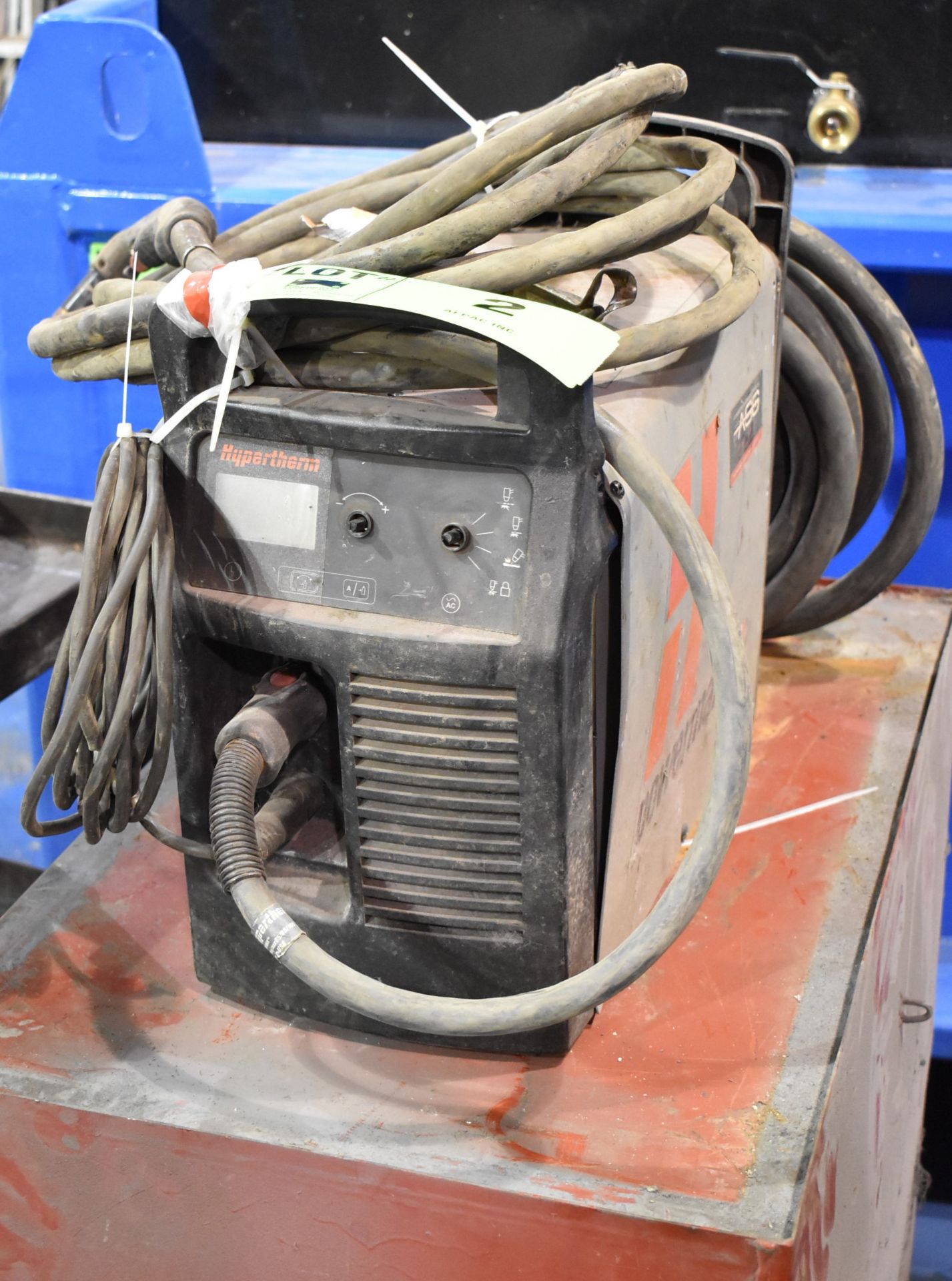 HYPERTHERM POWERMAX 65 PLASMA CUTTING SYSTEM WITH CABLES AND GUN, S/N 65-041682 (NOT IN SERVICE)