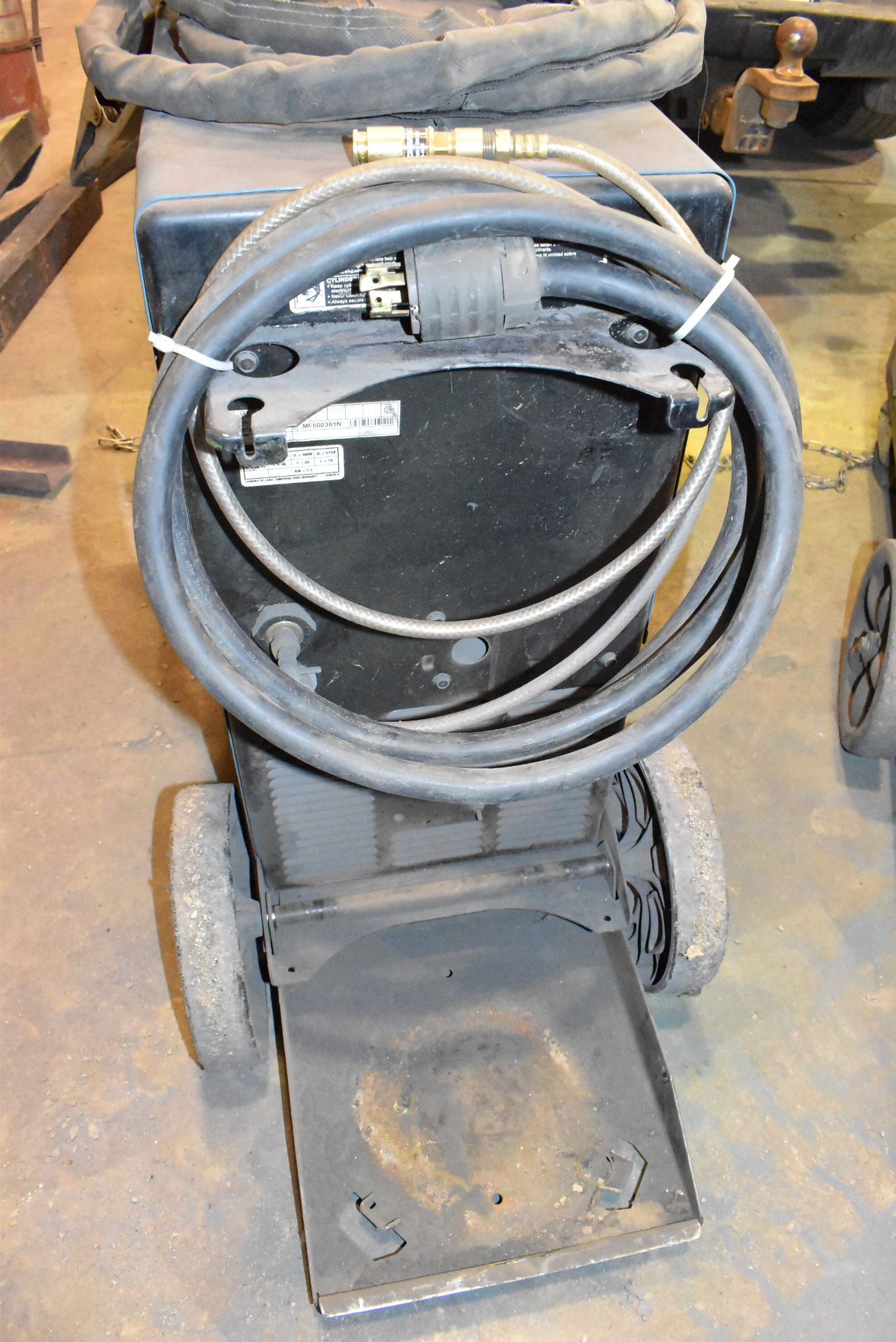 MILLER MILLERMATIC 252 MIG WELDER WITH CABLES AND GUN, S/N MF500381N - Image 4 of 5
