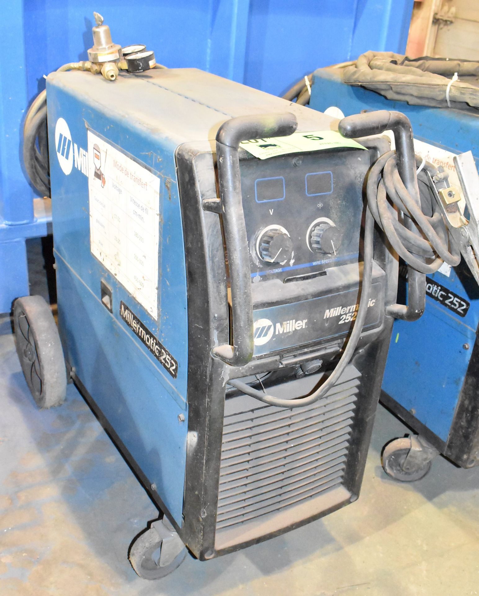 MILLER MILLERMATIC 252 MIG WELDER WITH CABLES AND GUN, S/N MJ260046N