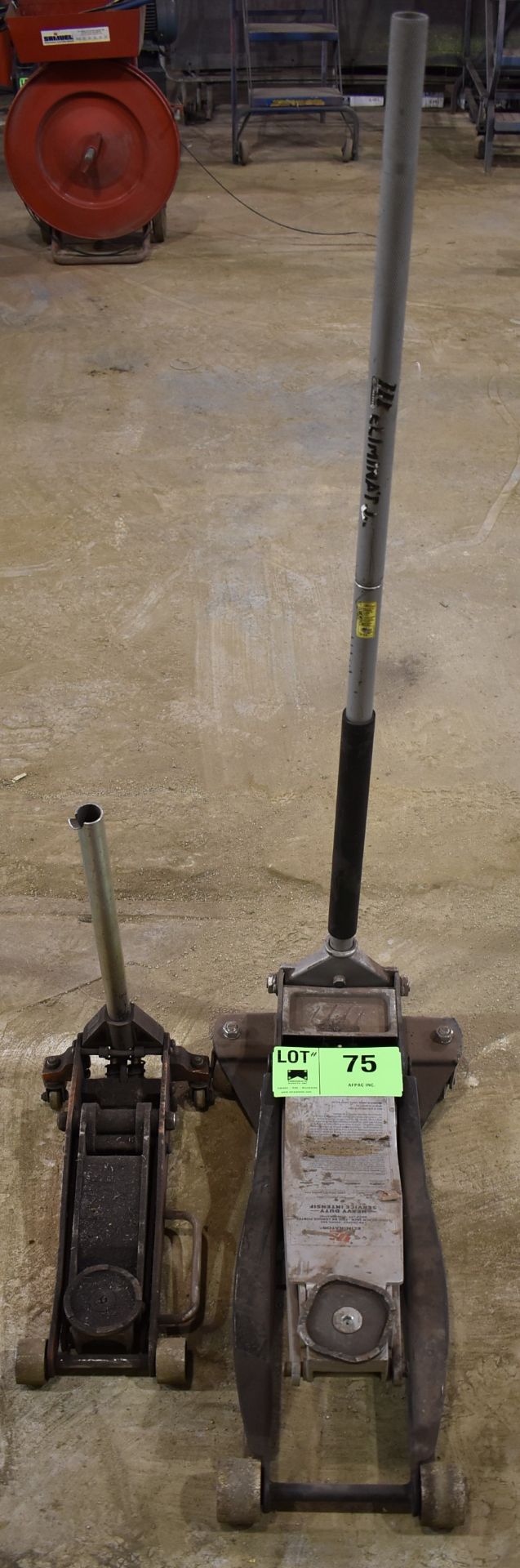 LOT/ (2) ROLLING FLOOR JACKS