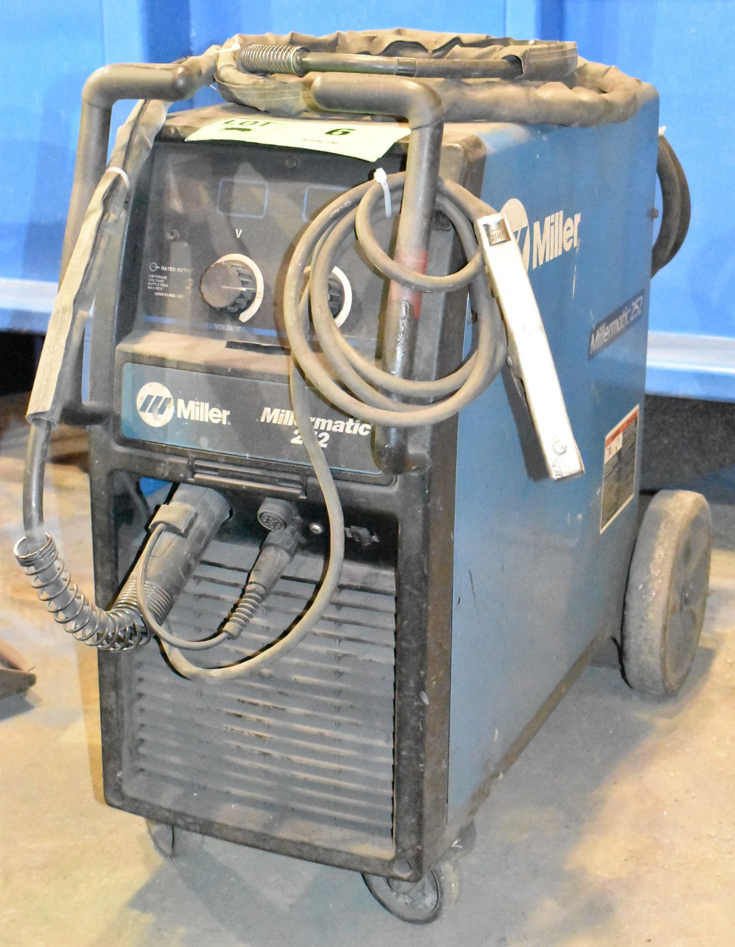 MILLER MILLERMATIC 252 MIG WELDER WITH CABLES AND GUN, S/N MF500381N