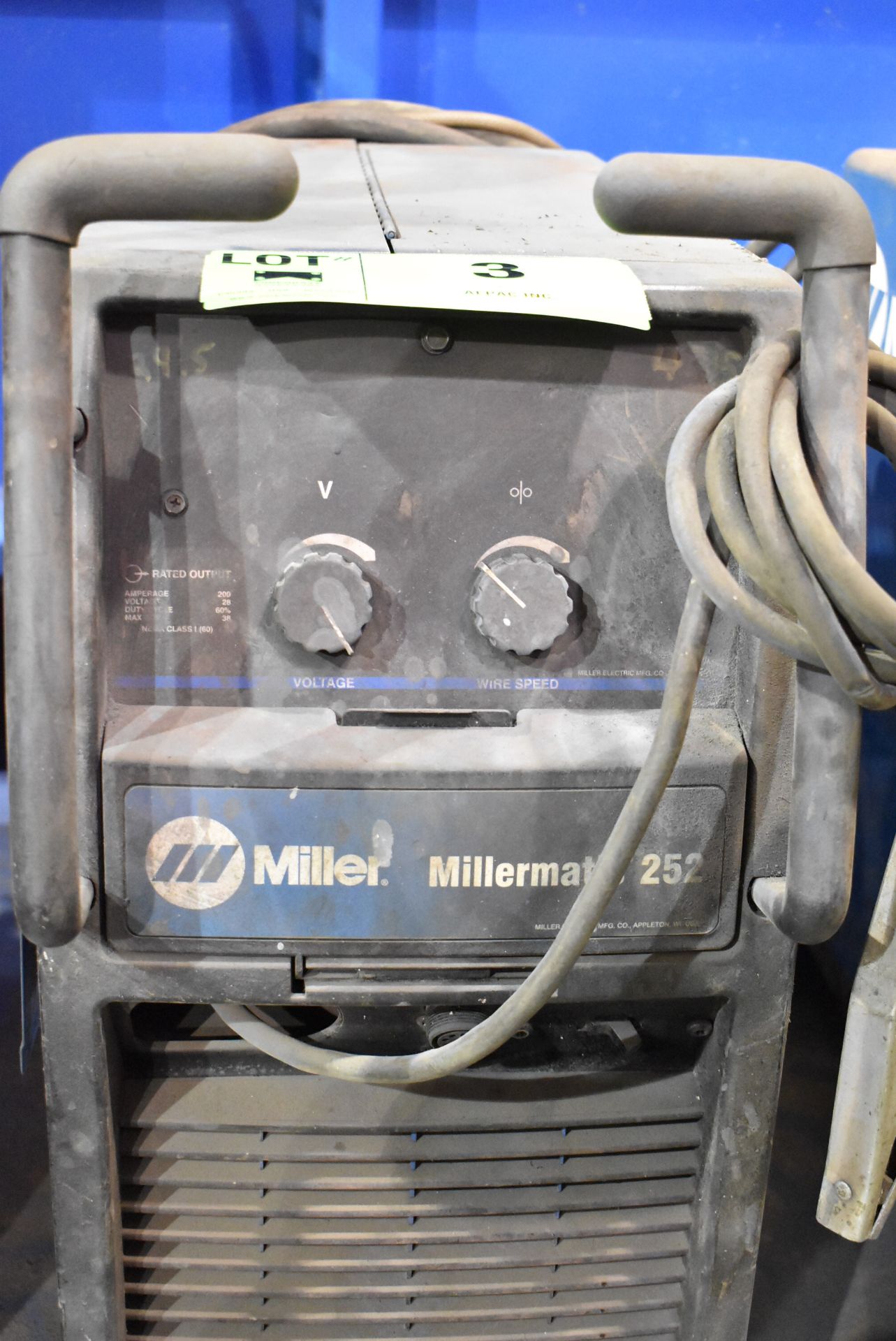 MILLER MILLERMATIC 252 MIG WELDER WITH CABLES AND GUN, S/N MJ200512N - Image 2 of 5