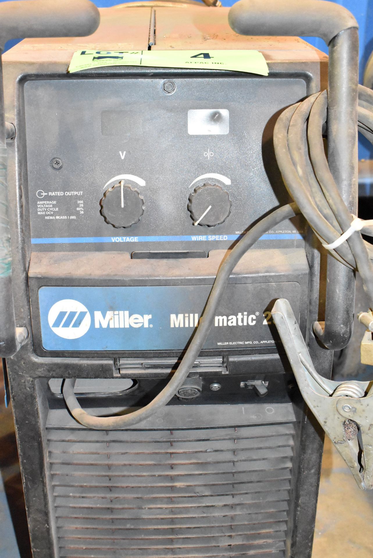 MILLER MILLERMATIC 252 MIG WELDER WITH CABLES AND GUN, S/N MJ310215N - Image 2 of 5