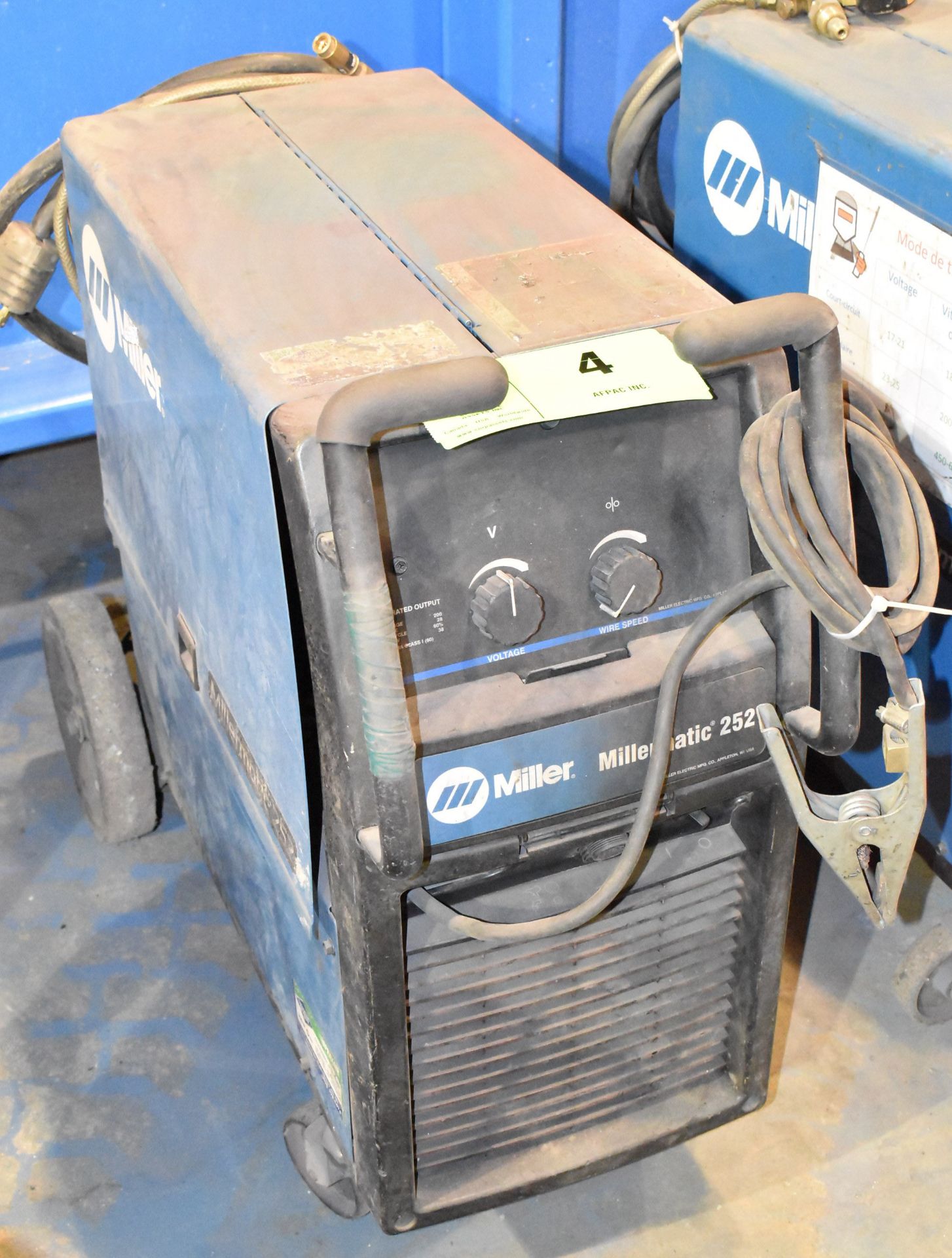 MILLER MILLERMATIC 252 MIG WELDER WITH CABLES AND GUN, S/N MJ310215N