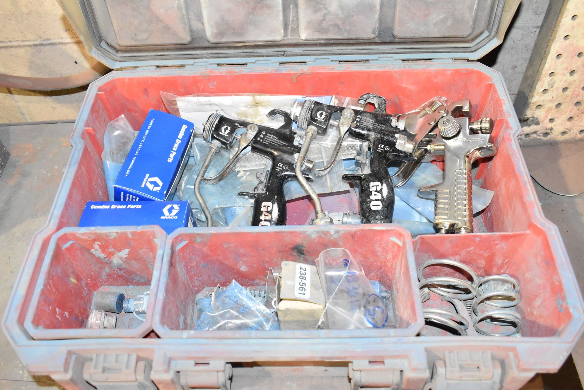 LOT/ PAINTING SUPPLIES CONSISTING OF PAINT MIXER, GUNS AND ACCESSORIES - Image 2 of 2