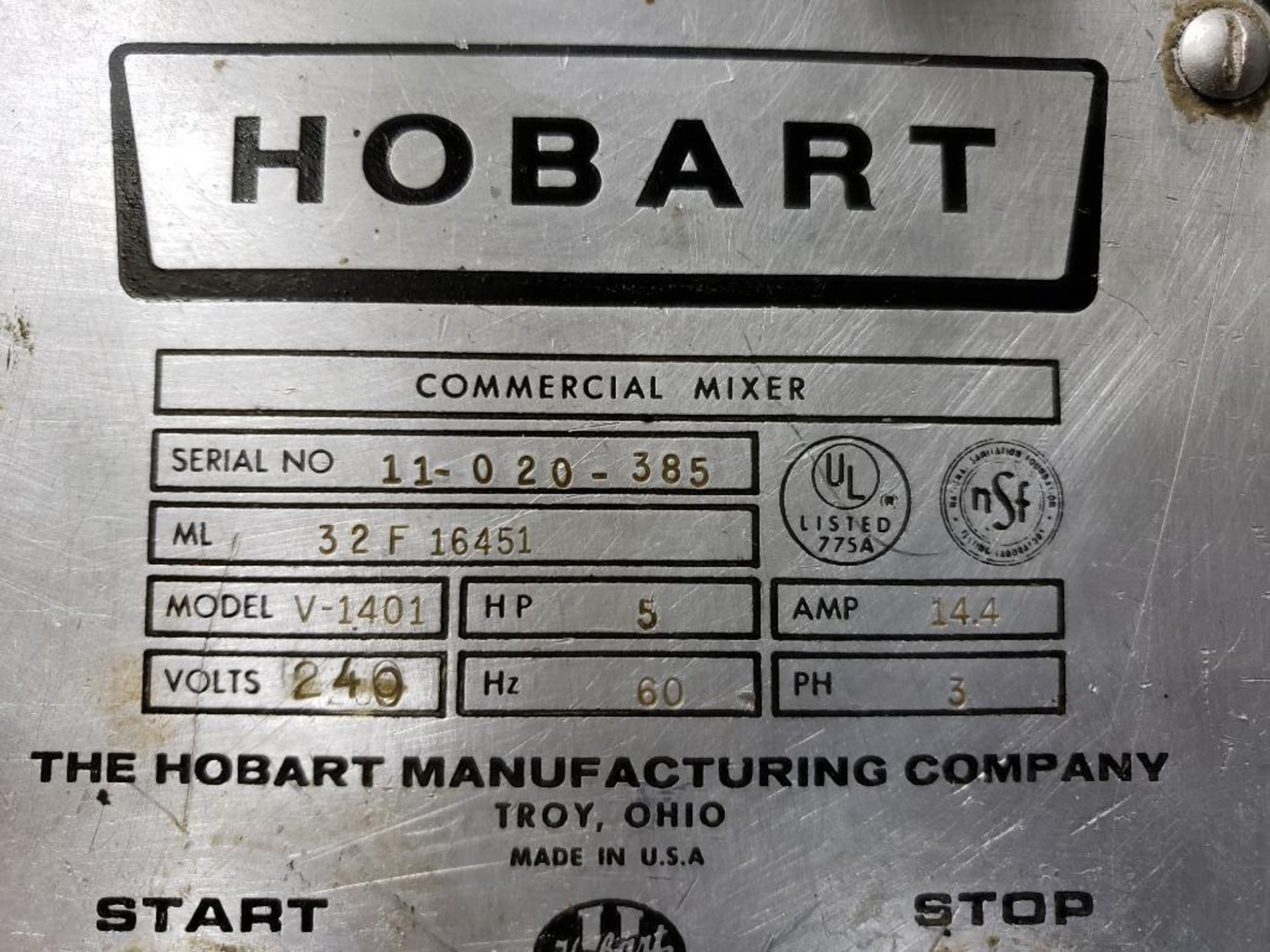 Hobart 140 Quart Mixer - Bild 2 aus 2