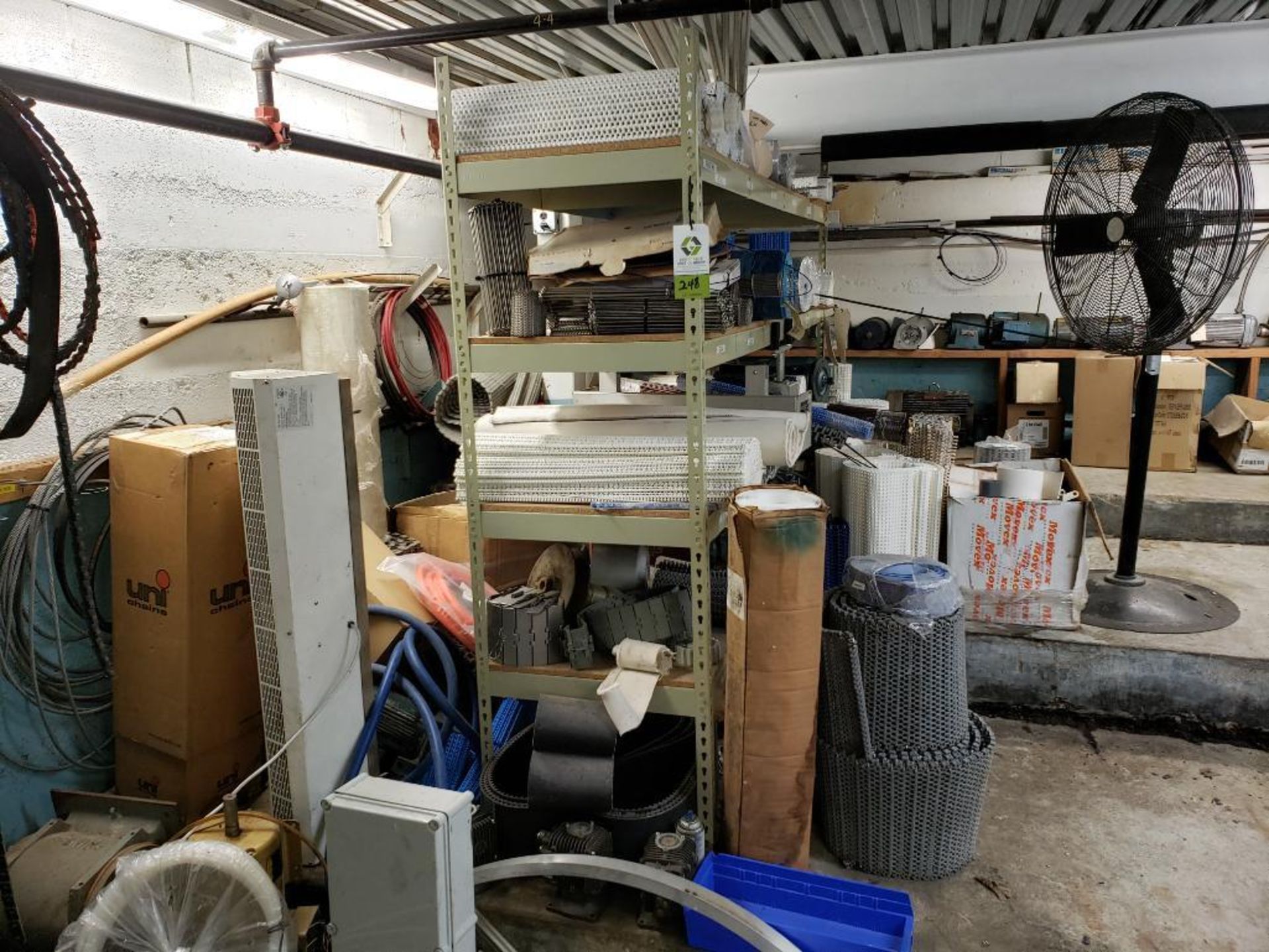 Contents of Spare Parts Storage Room