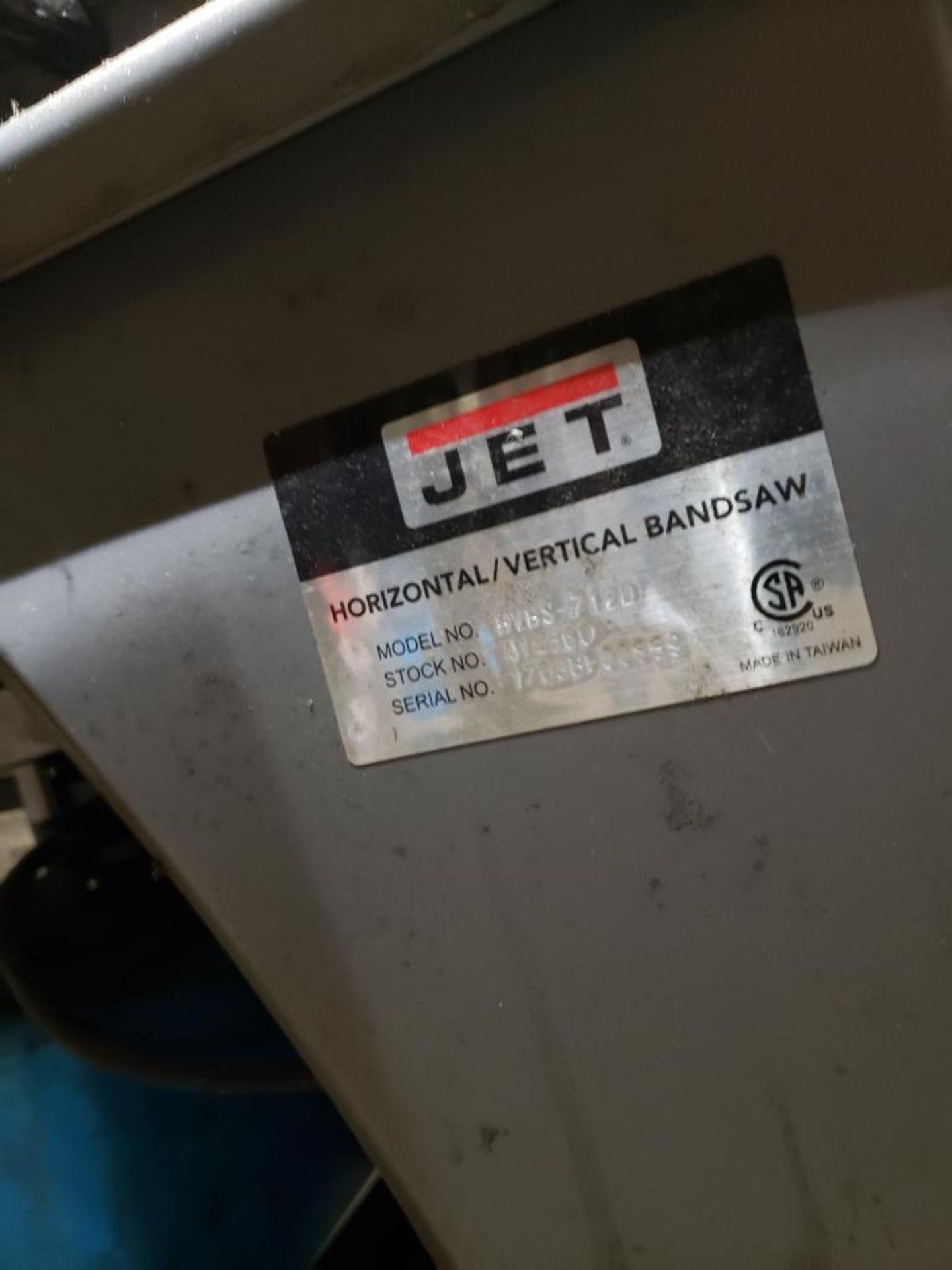 Jet Horizontal/Vertical Band Saw - Image 2 of 2