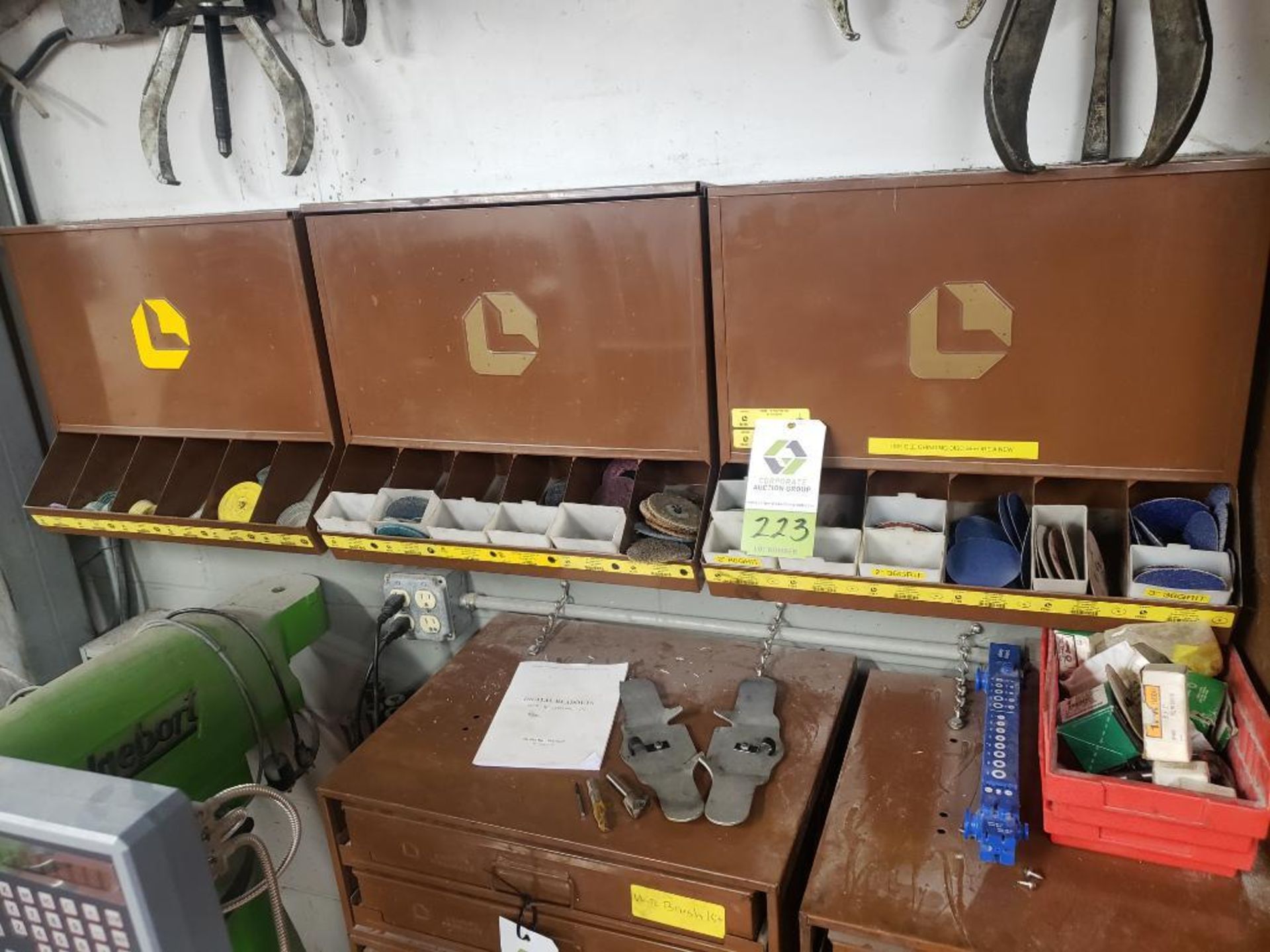 Lot of (3) Lawson Parts Cabinets w/Contents