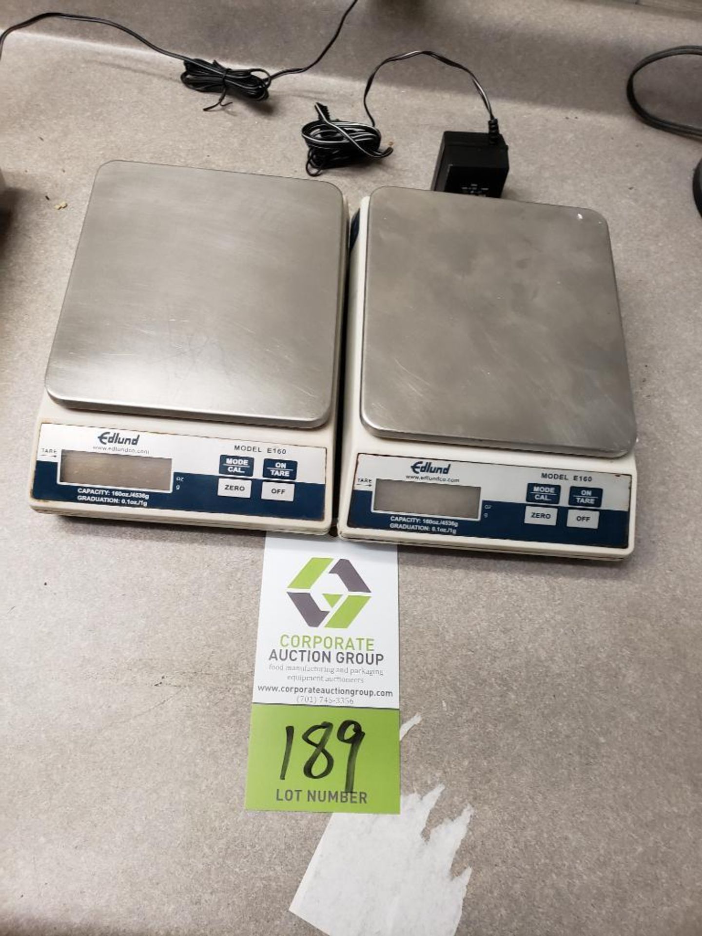 Lot of (2) Edlund Laboratory Scales