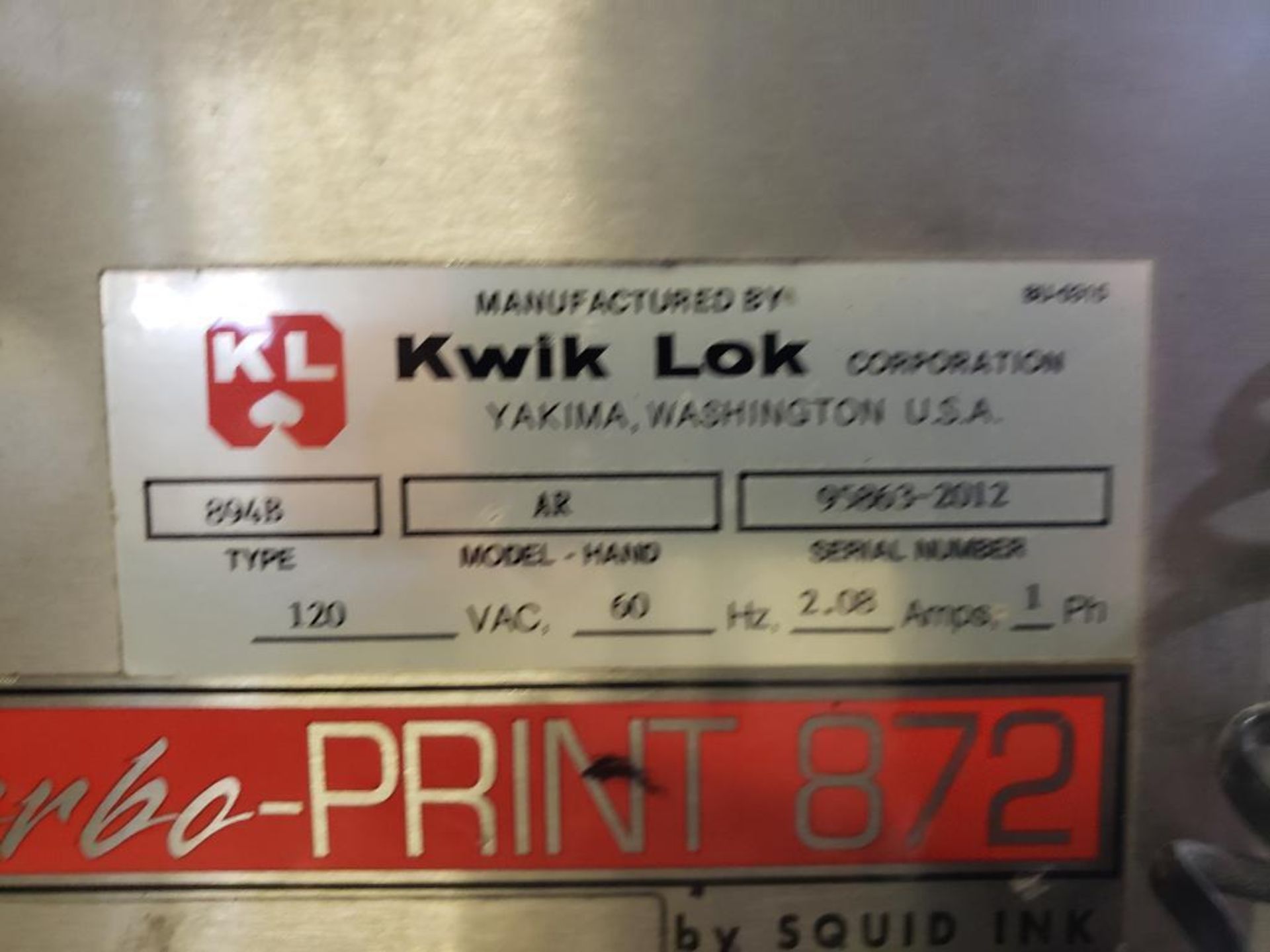 Kwik Lok Bag Closing Machine - Image 3 of 3