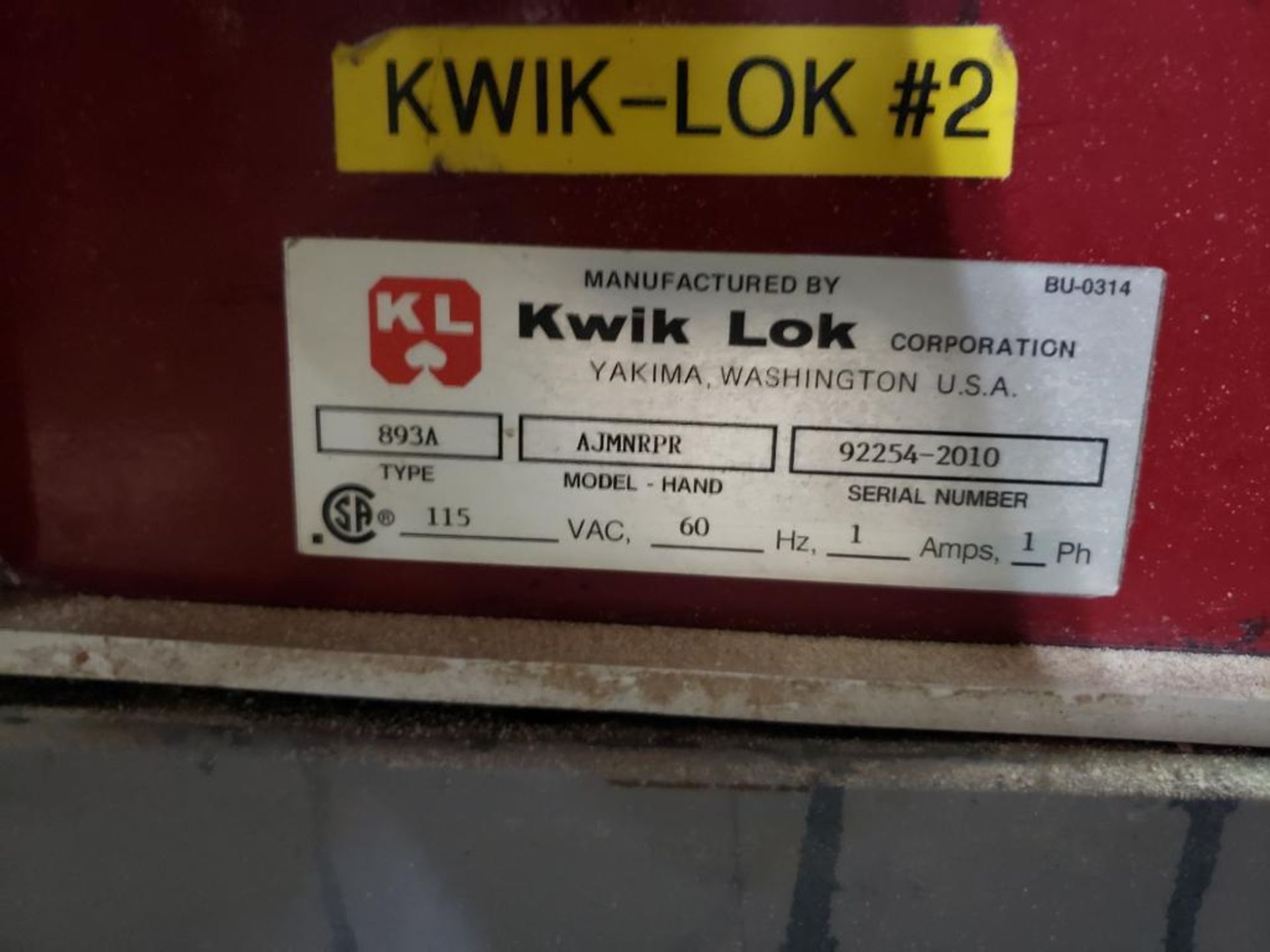 Kwik Lok Bag Closing Machine - Image 5 of 5