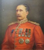 Late 19th century English school Oil on canvas Half length portrait study of General Sir William