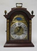 Modern mantel clock with Roman numerals to the dial, the movement marked Franz Hermel