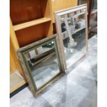 Two modern mirrors in moulded frames (2)